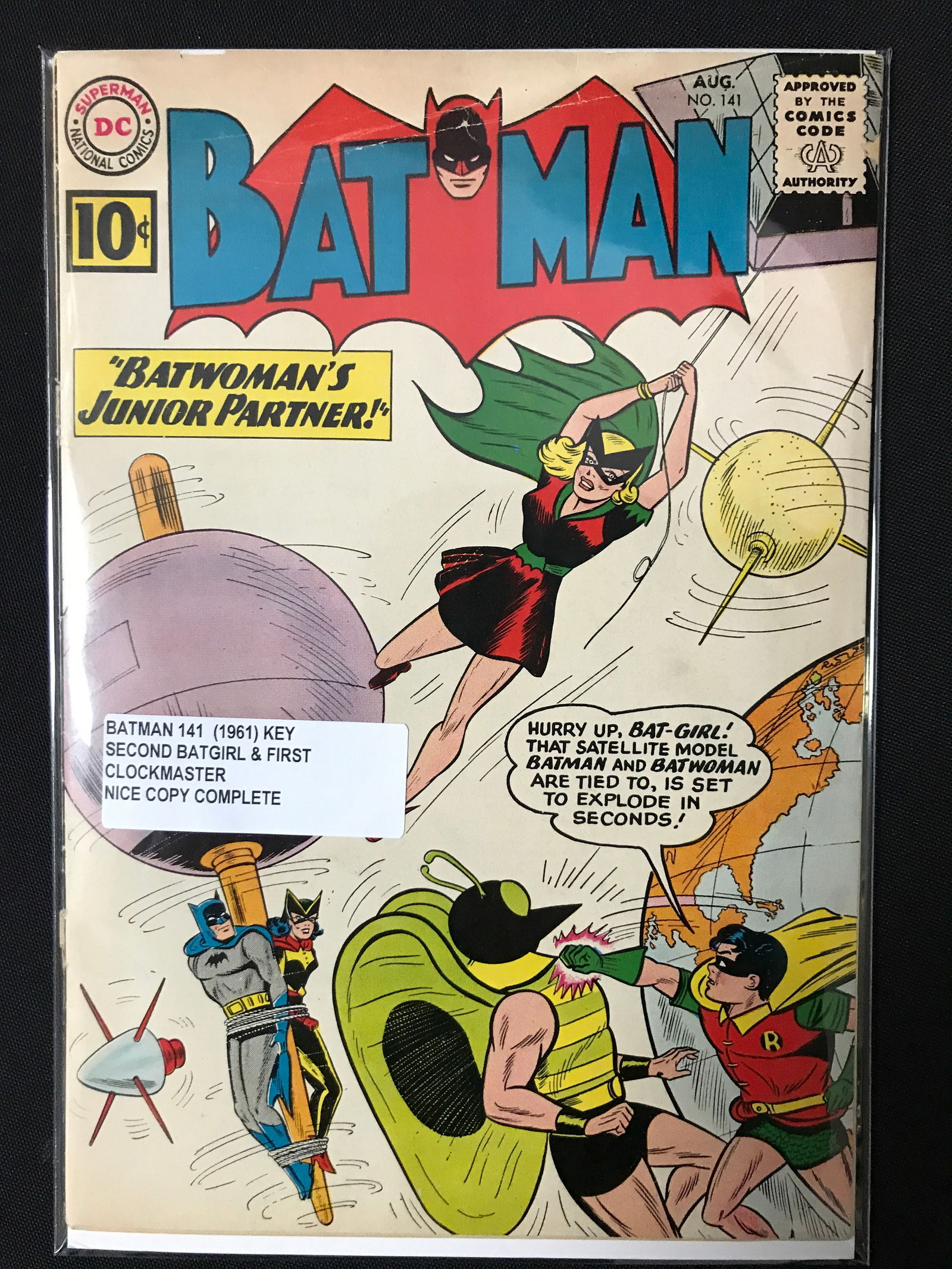 BATMAN #141 (1961) 2ND BATGIRL & 1ST CLOCKMASTER - DC COMICS (1 of 1)