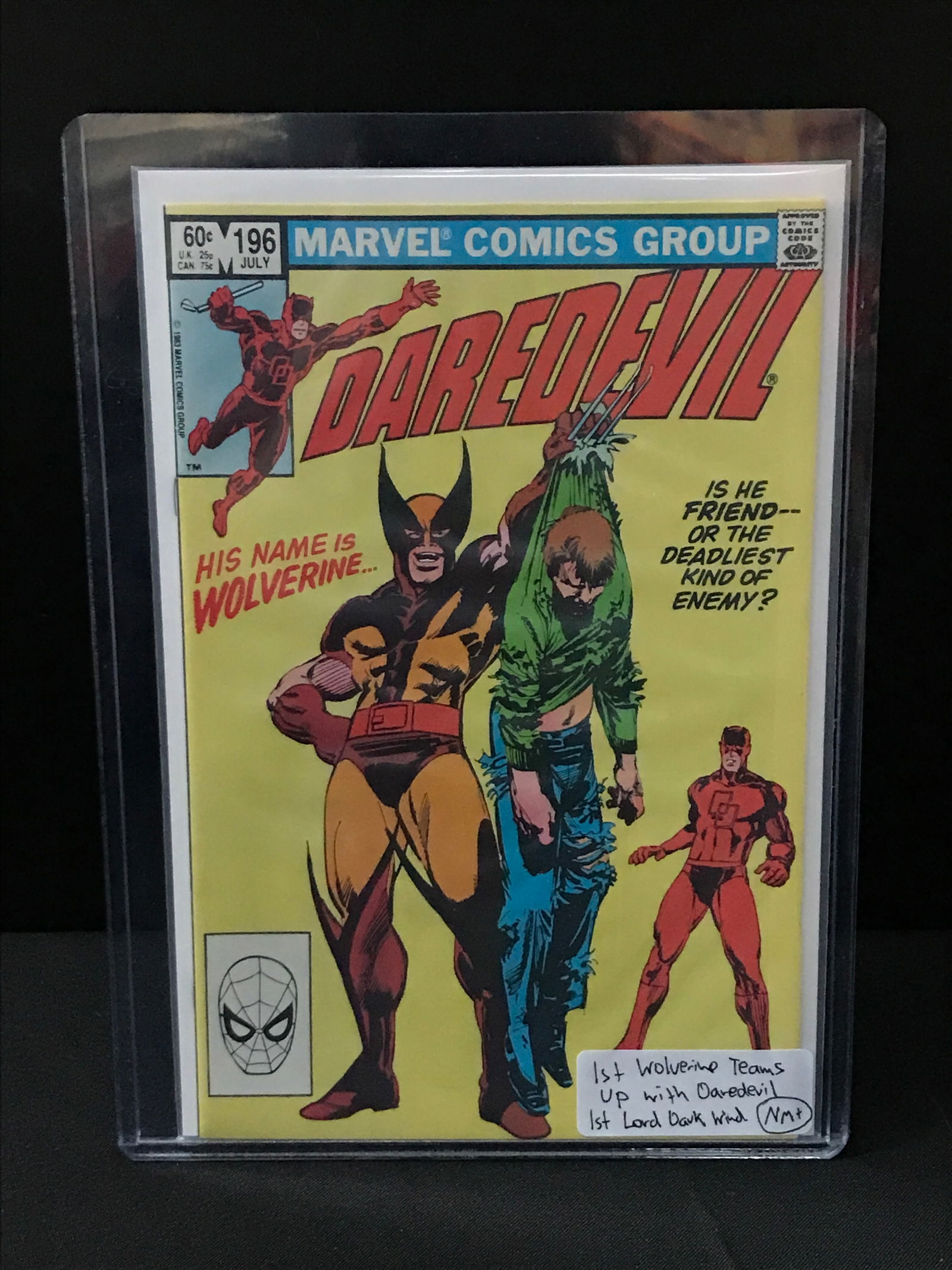 DAREDEVIL #196 1ST LORD DARK WIND - MARVEL COMICS (1 of 1)