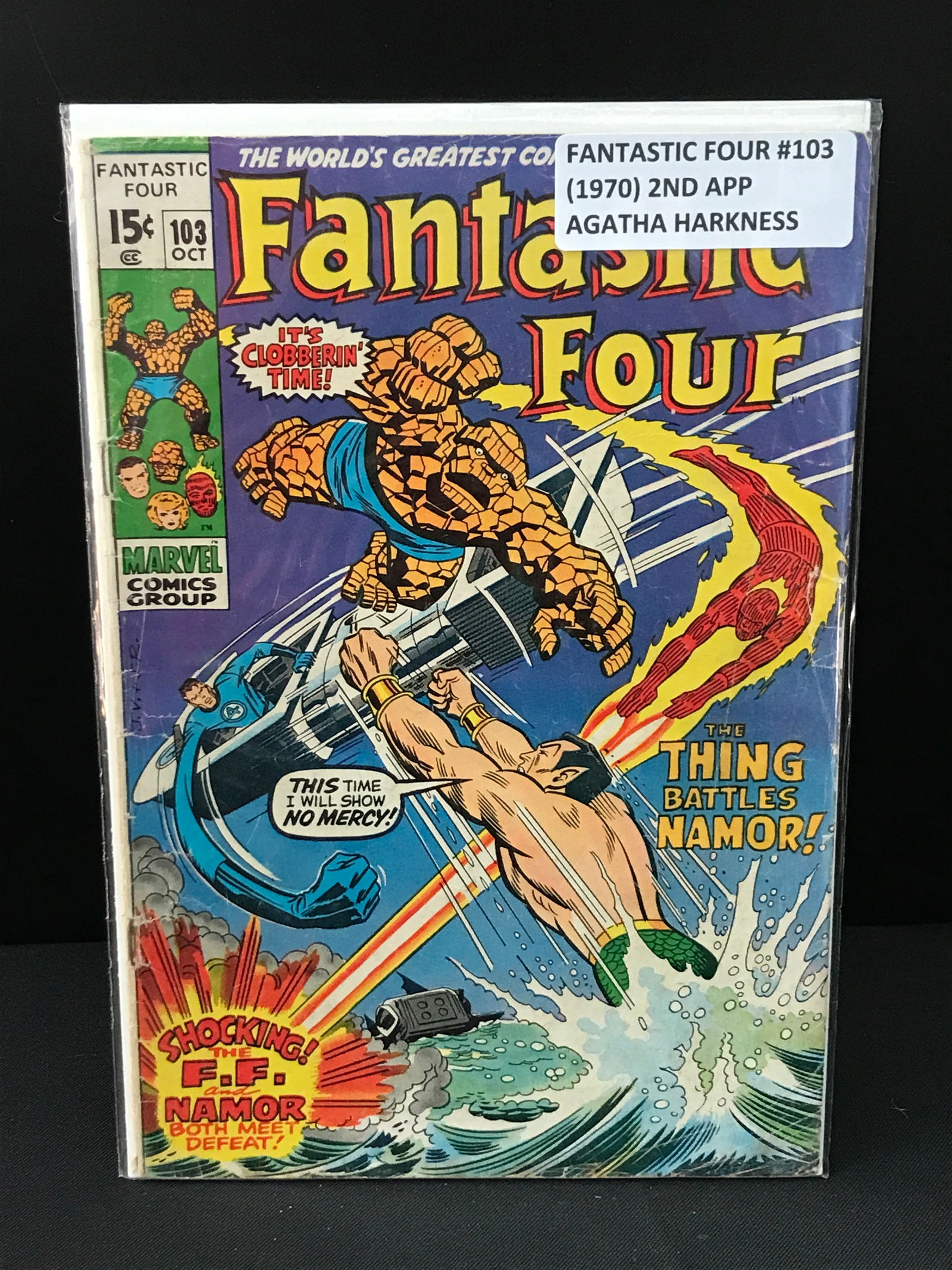 FANTASTIC FOUR #103 (1970) 2ND AGATHA HARKNESS - MARVEL COMICS (1 of 1)