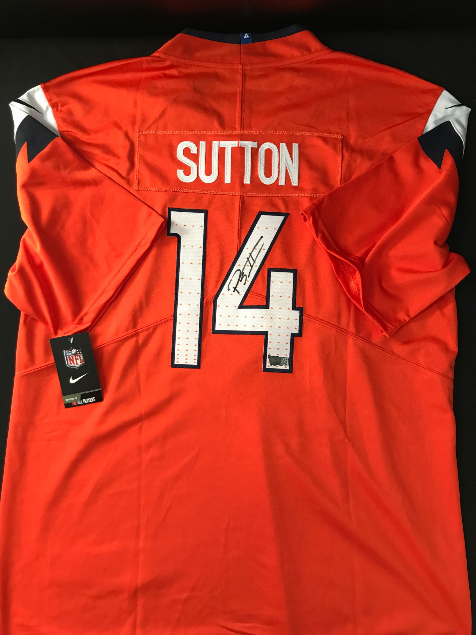COURTLAND SUTTON SIGNED DENVER BRONCOS CUSTOM JERSEY - ACE COA: Prices are in Canadian dollars