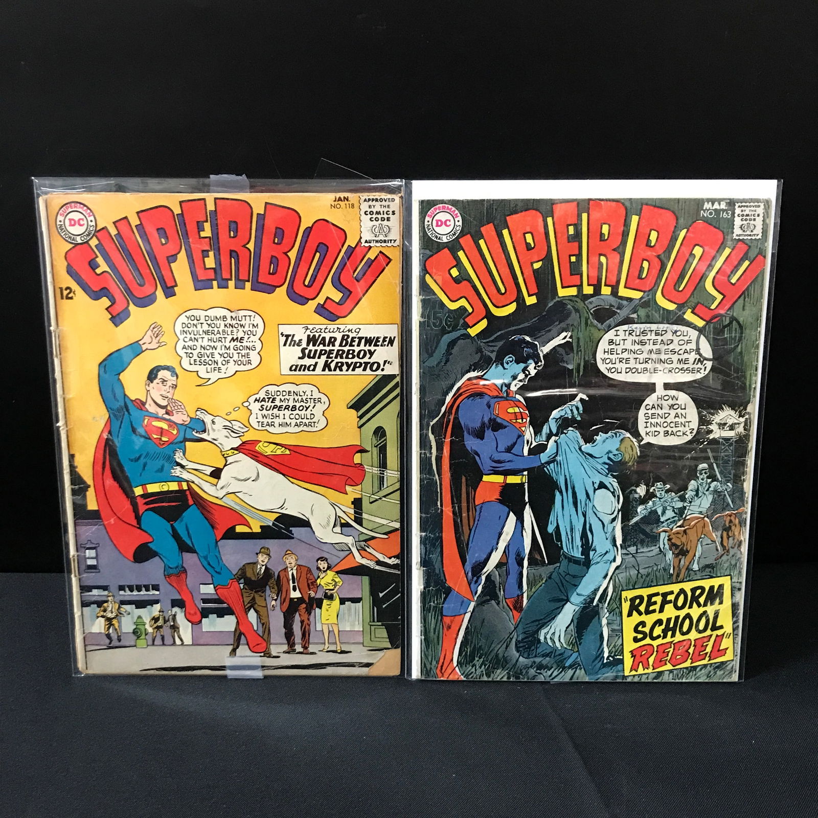 LOT OF 2 SUPERBOY COMICS #118 & #163 - DC COMICS (1 of 1)