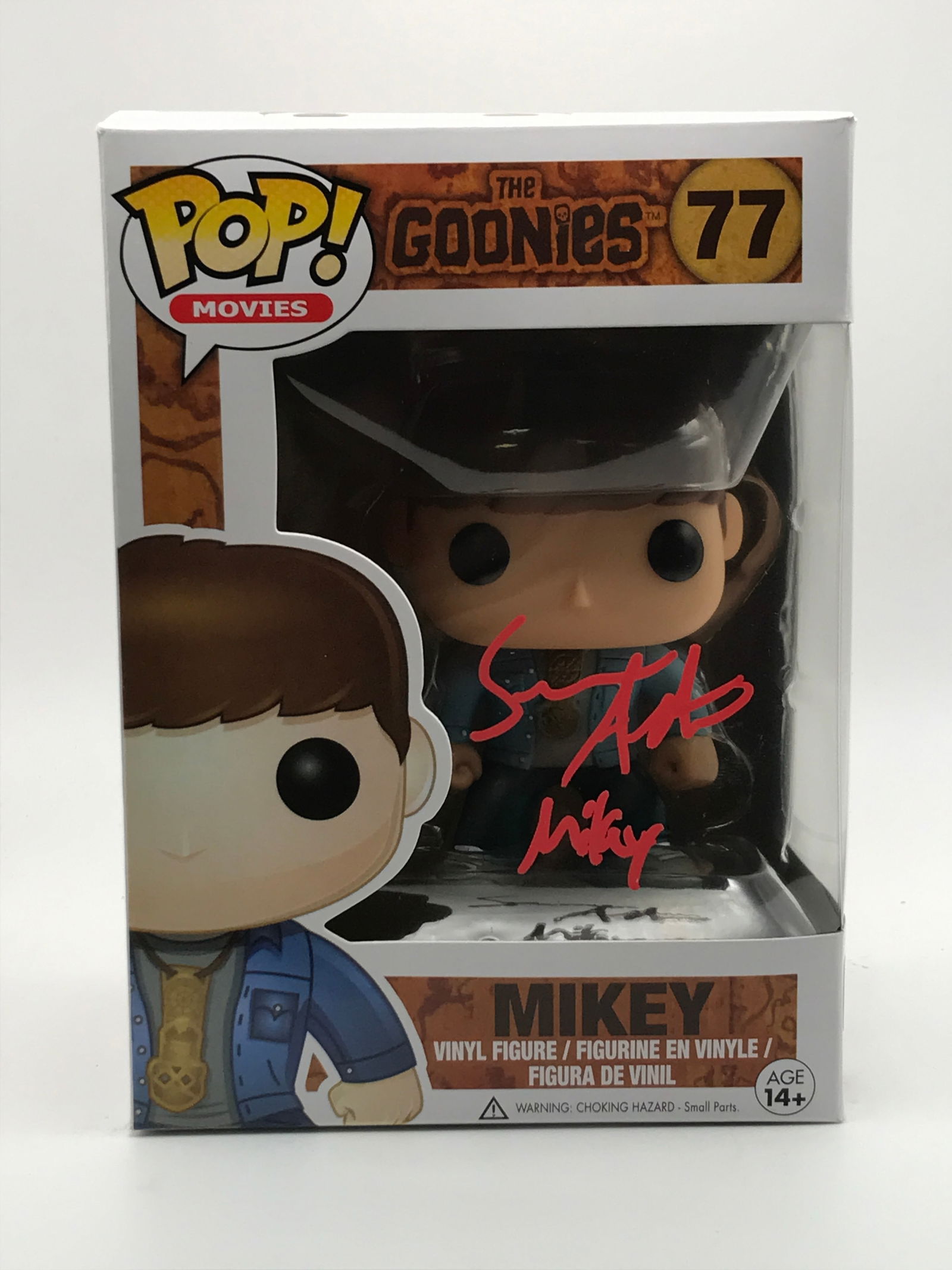 SEAN ASTIN SIGNED MIKEY GOONIES FUNKO POP - WWOC COA (1 of 2)