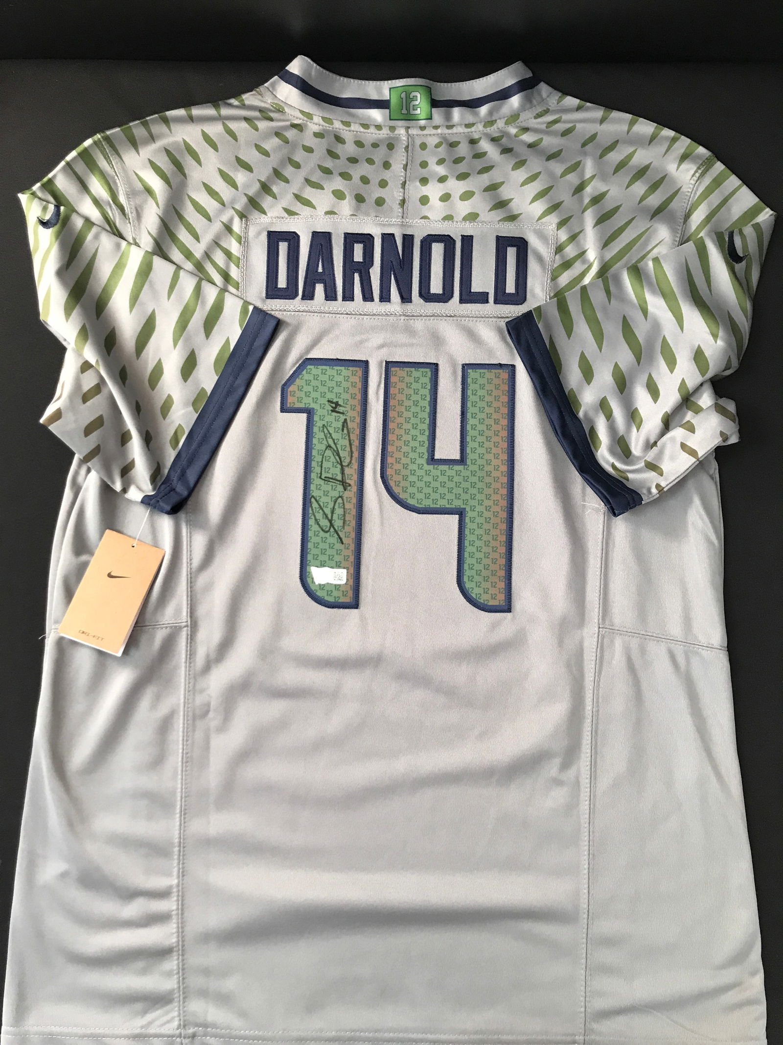 SAM DARNOLD SIGNED SEATTLE SEAHAWKS CUSTOM FOOTBALL JERSEY - ACE COA (1 of 3)