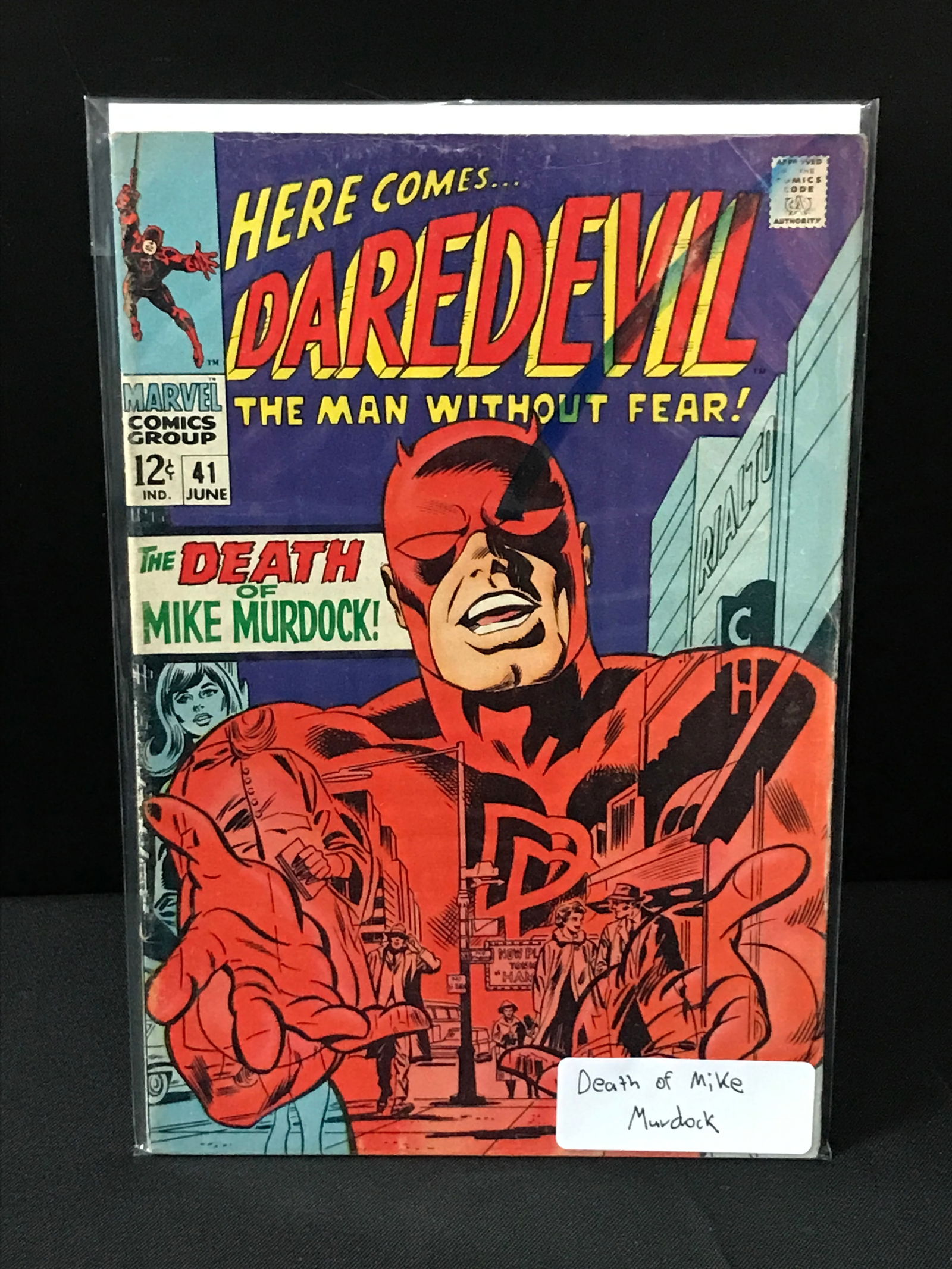 DAREDEVIL #41 DEATH OF MIKE MURDOCK - MARVEL COMICS: Prices are in Canadian dollars
