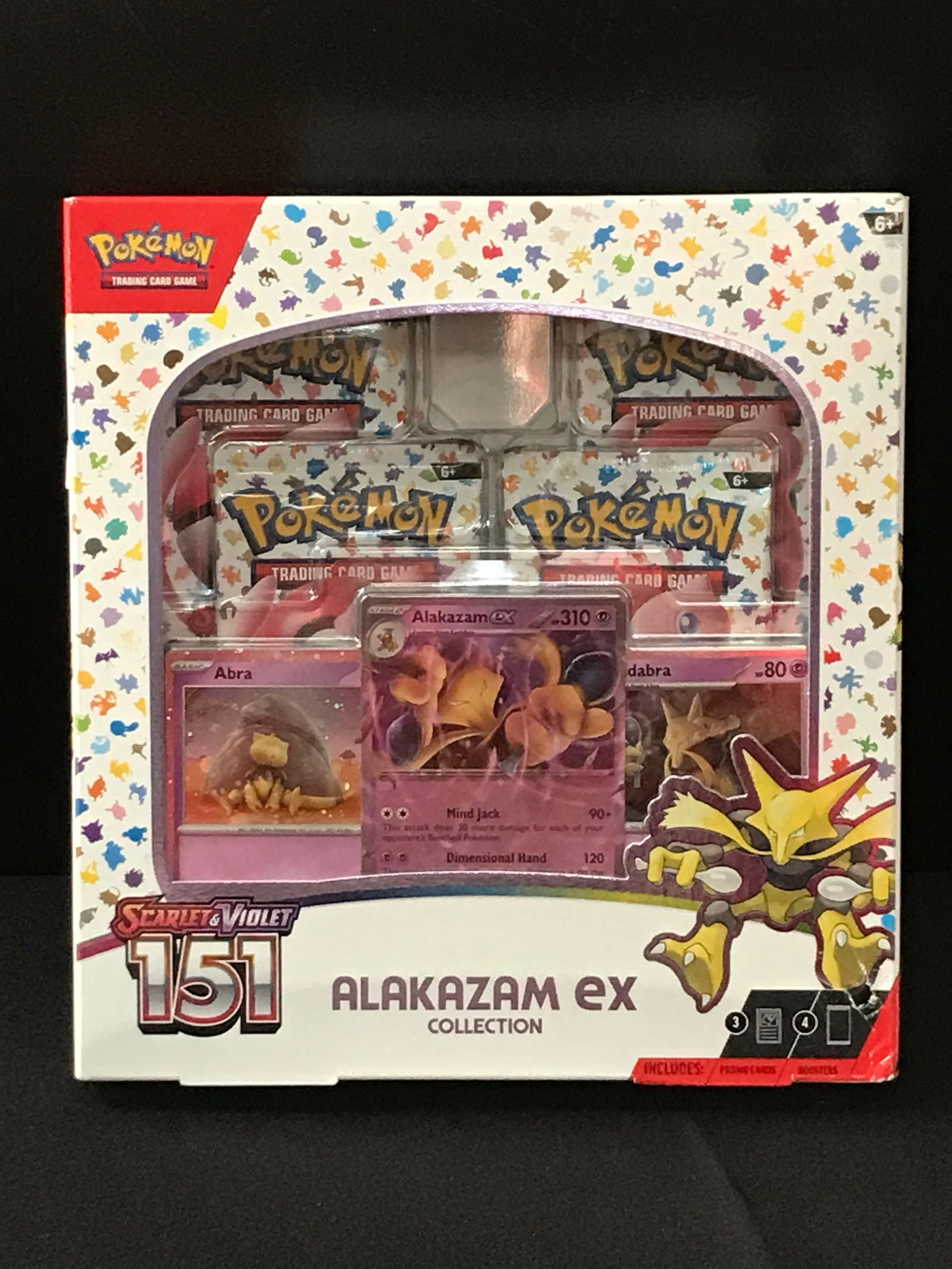 POKEMON TCG SCARLET & VIOLET 151 ALAKAZAM EX SEALED COLLECTION TRADING CARDS BOX (1 of 1)