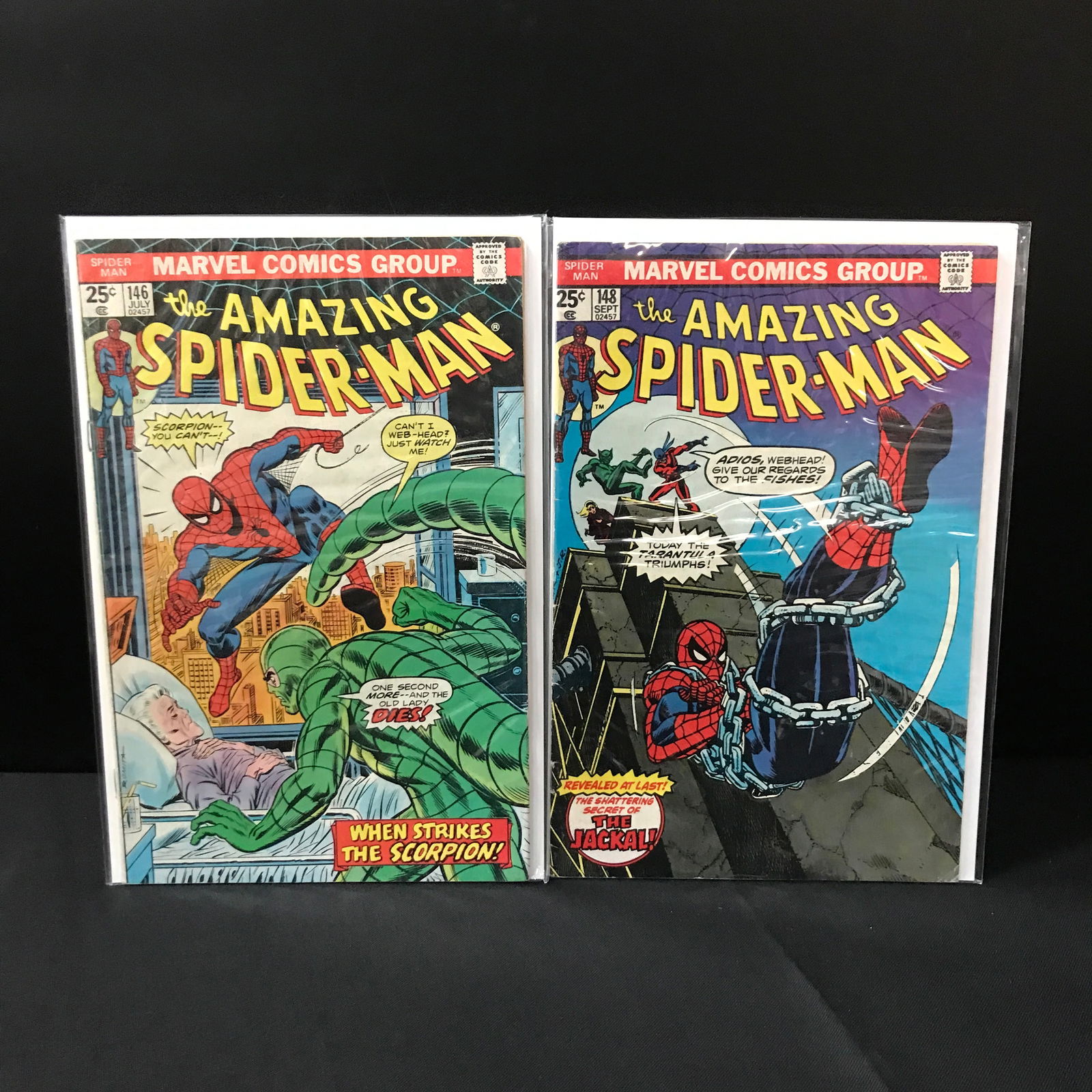 LOT OF 2 AMAZING SPIDERMAN COMICS #146 & #148 - MARVEL COMICS (1 of 1)