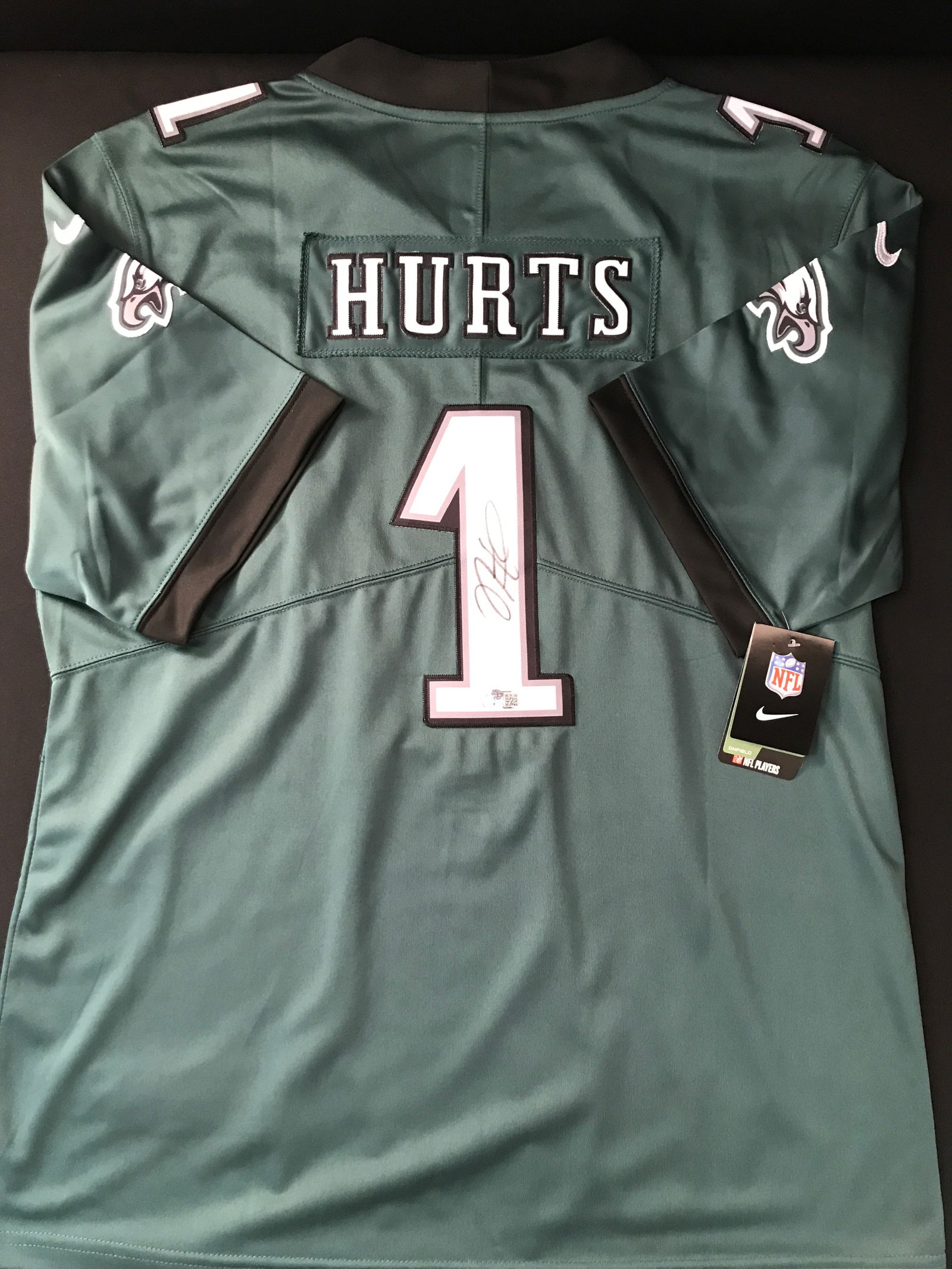 Jalen Hurts SIGNED PHILDELPHIA EAGLES JERSEY - ACE COA (1 of 3)