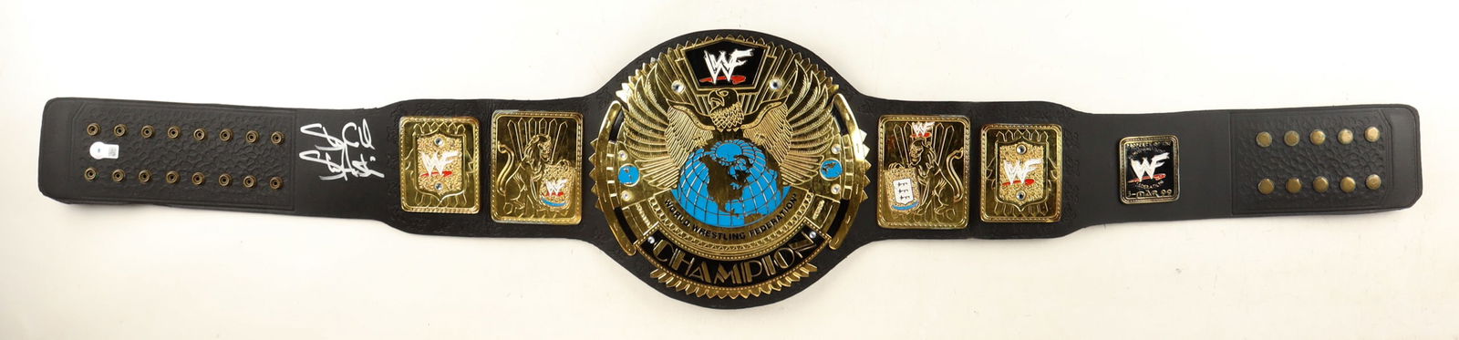STONE COLD STEVE AUSTIN SIGNED REPLICA CHAMPIONSHIP BELT - BECKETT COA (1 of 3)
