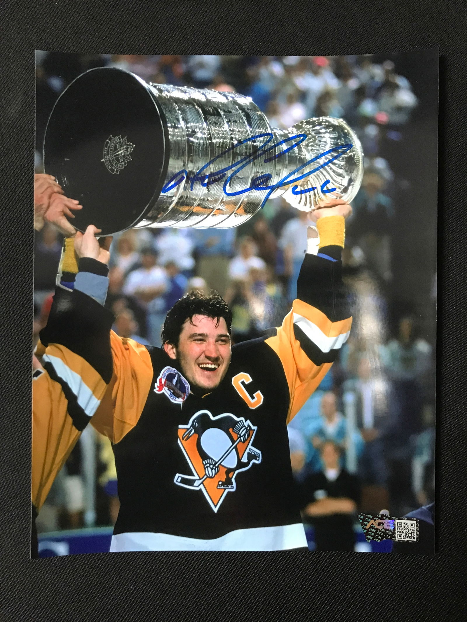 MARIO LEMIEUX SIGNED 8X10 - ACE COA (1 of 1)