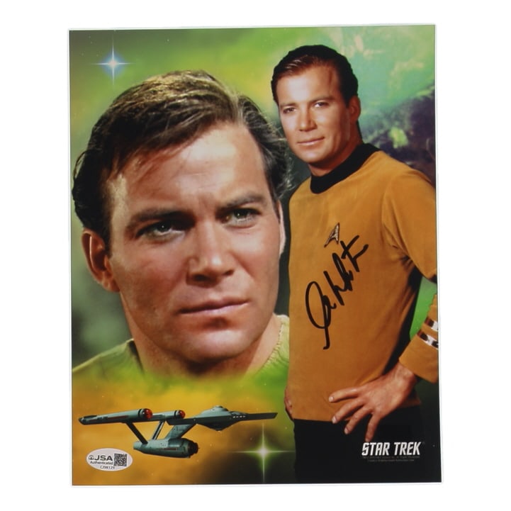 WILLIAM SHATNER SIGNED Star Trek 8X10 - JSA COA: Prices are in Canadian dollars