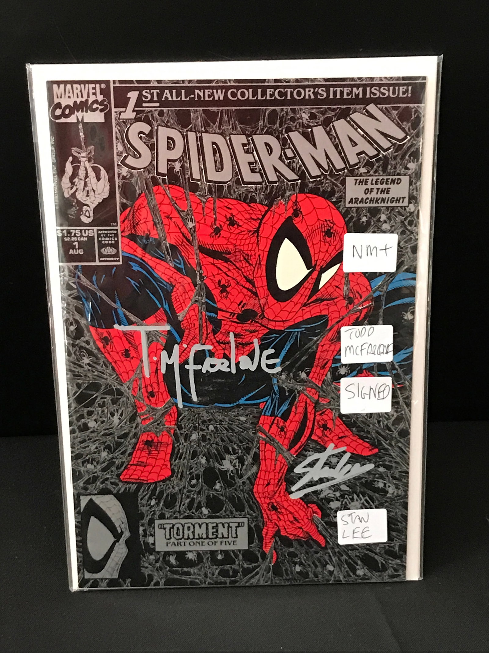 MARVEL COMICS SPIDERMAN NO.1 SIGNED BY MCFARALNE AND LEE (1 of 1)