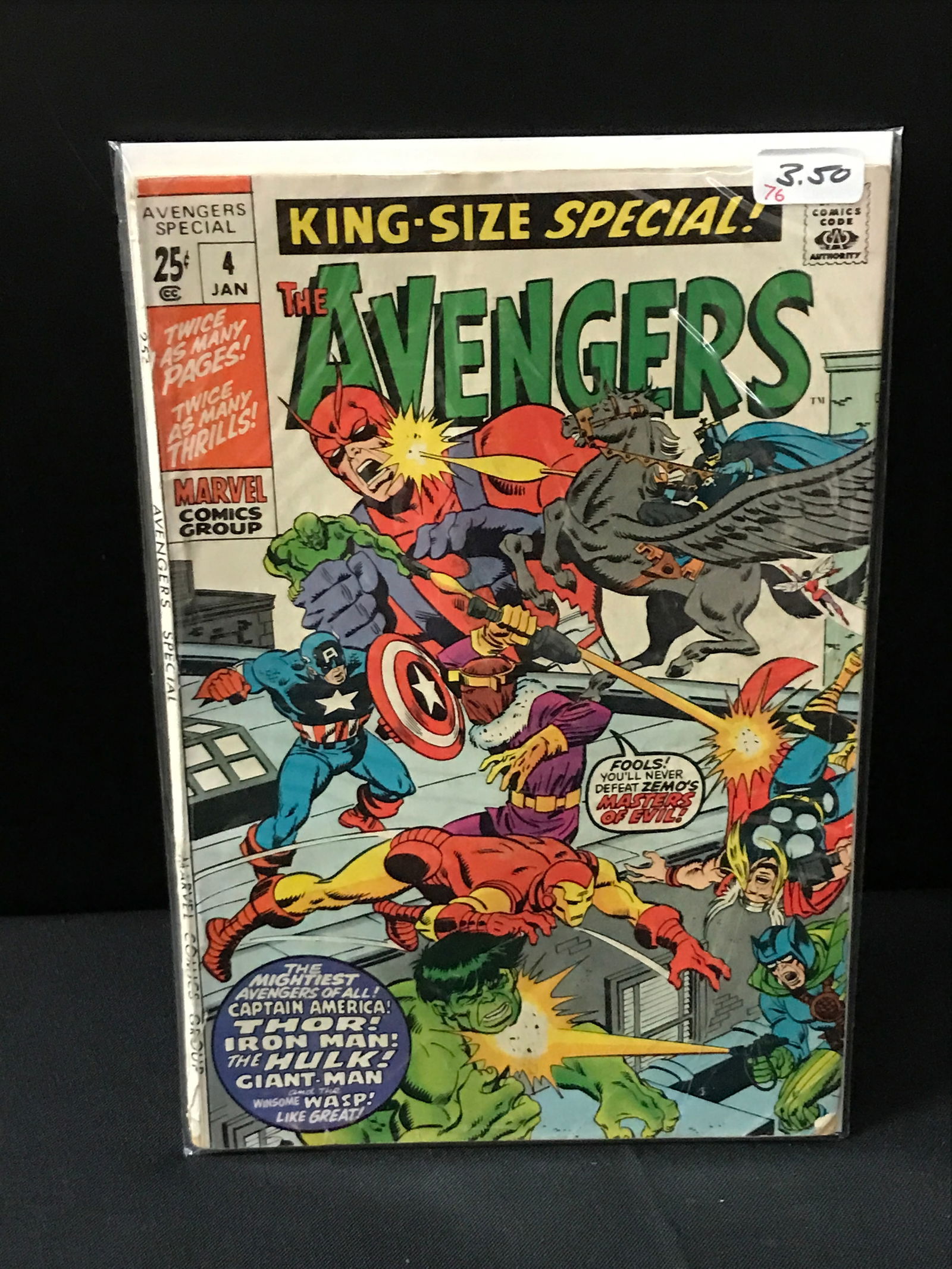 THE AVENGERS KING SIZED SPECIAL #4 - MARVEL COMICS (1 of 1)