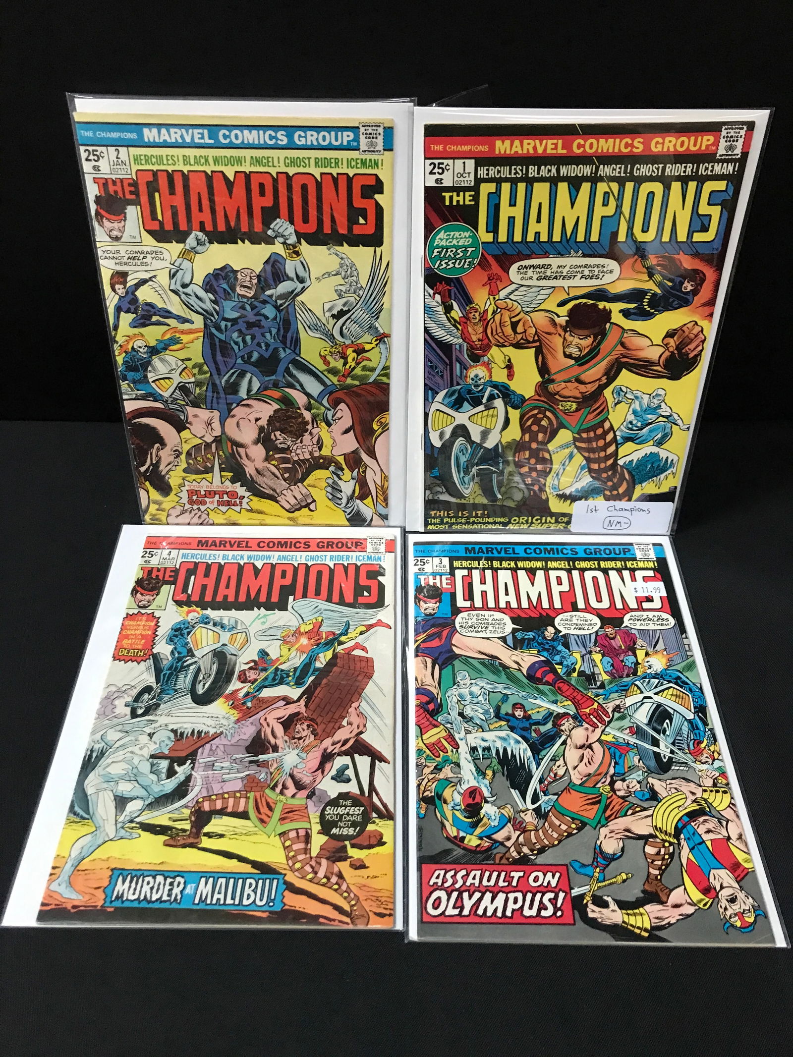 LOT OF 4 CHAMPIONS COMICS #1-4 - MARVEL COMICS (1 of 1)