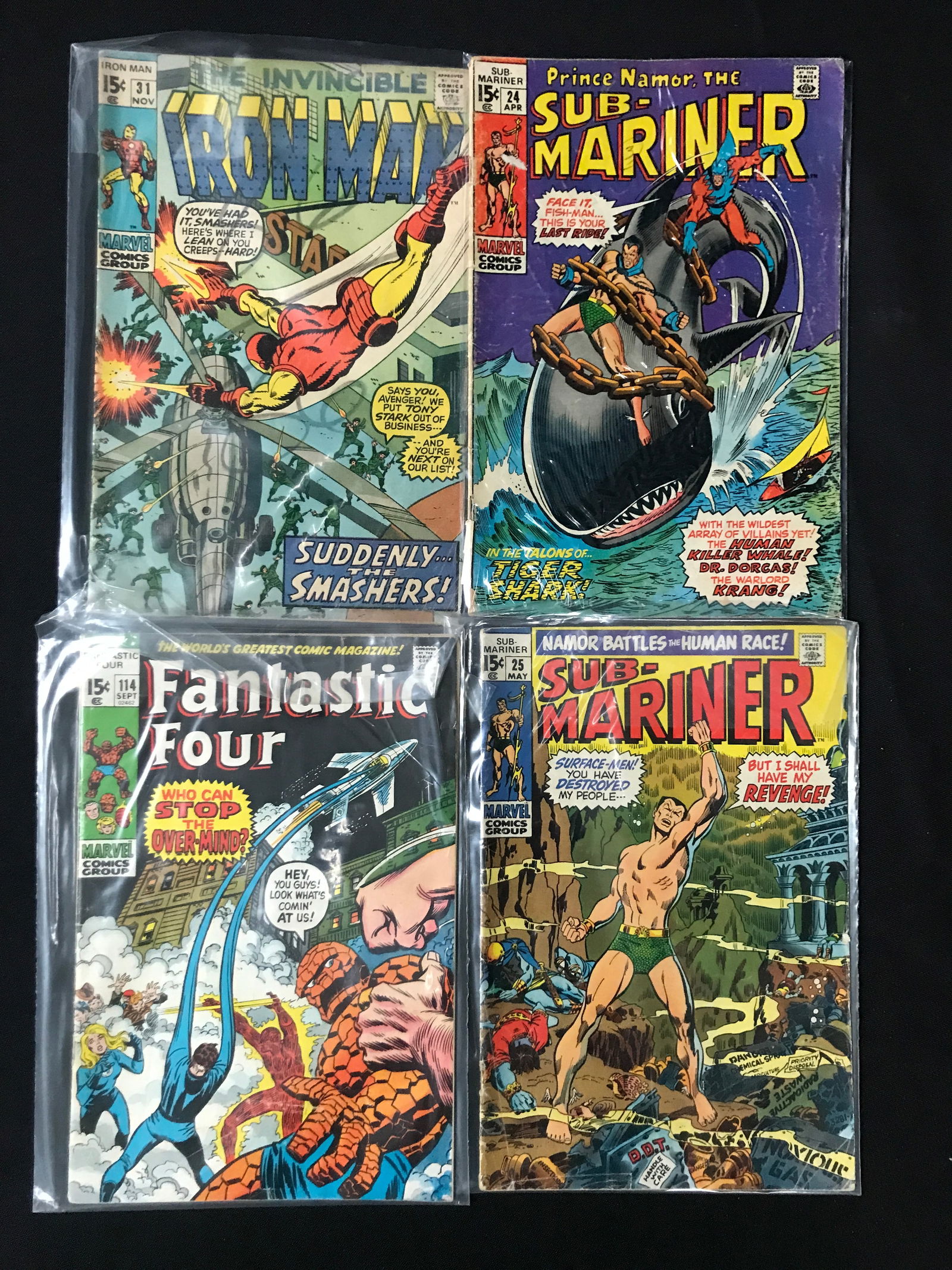 LOT OF 4 MARVEL SILVER AGE COMICS (1 of 1)