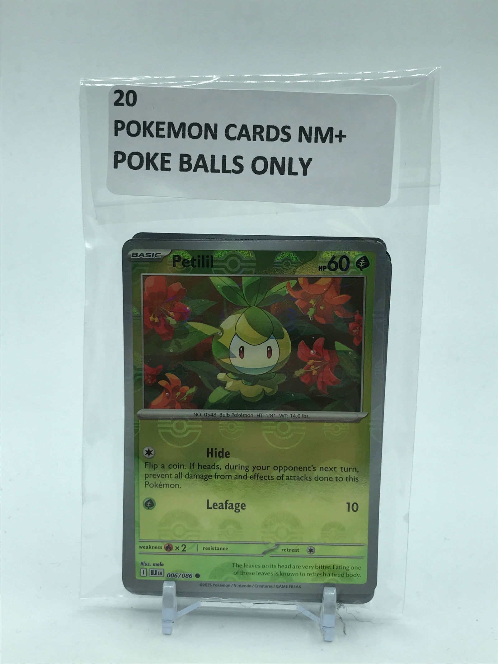 POKEMON TCG 20 TRADING CARDS NM+ POKEBALLS ONLY (1 of 1)