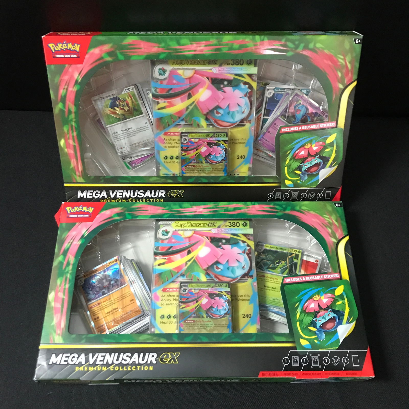 LOT OF 2 MEGA VENUSAUR EX PREMIUM COLLECTION TRADING CARD BOXES: Prices are in Canadian dollars