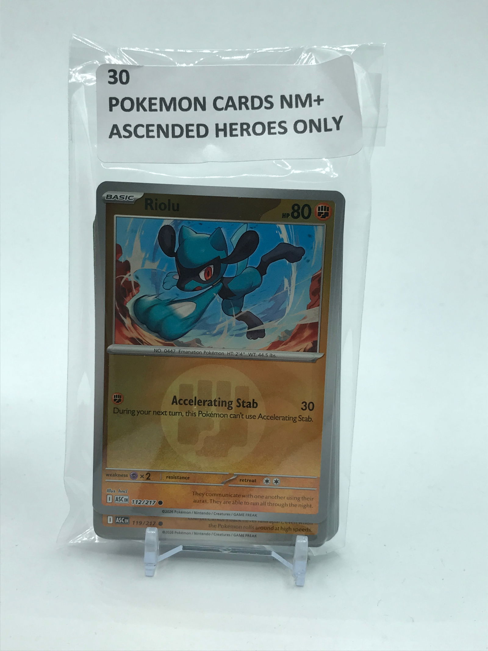 POKEMON TCG 30 ASCENDED HEROES TRADING CARDS NM+ (1 of 1)