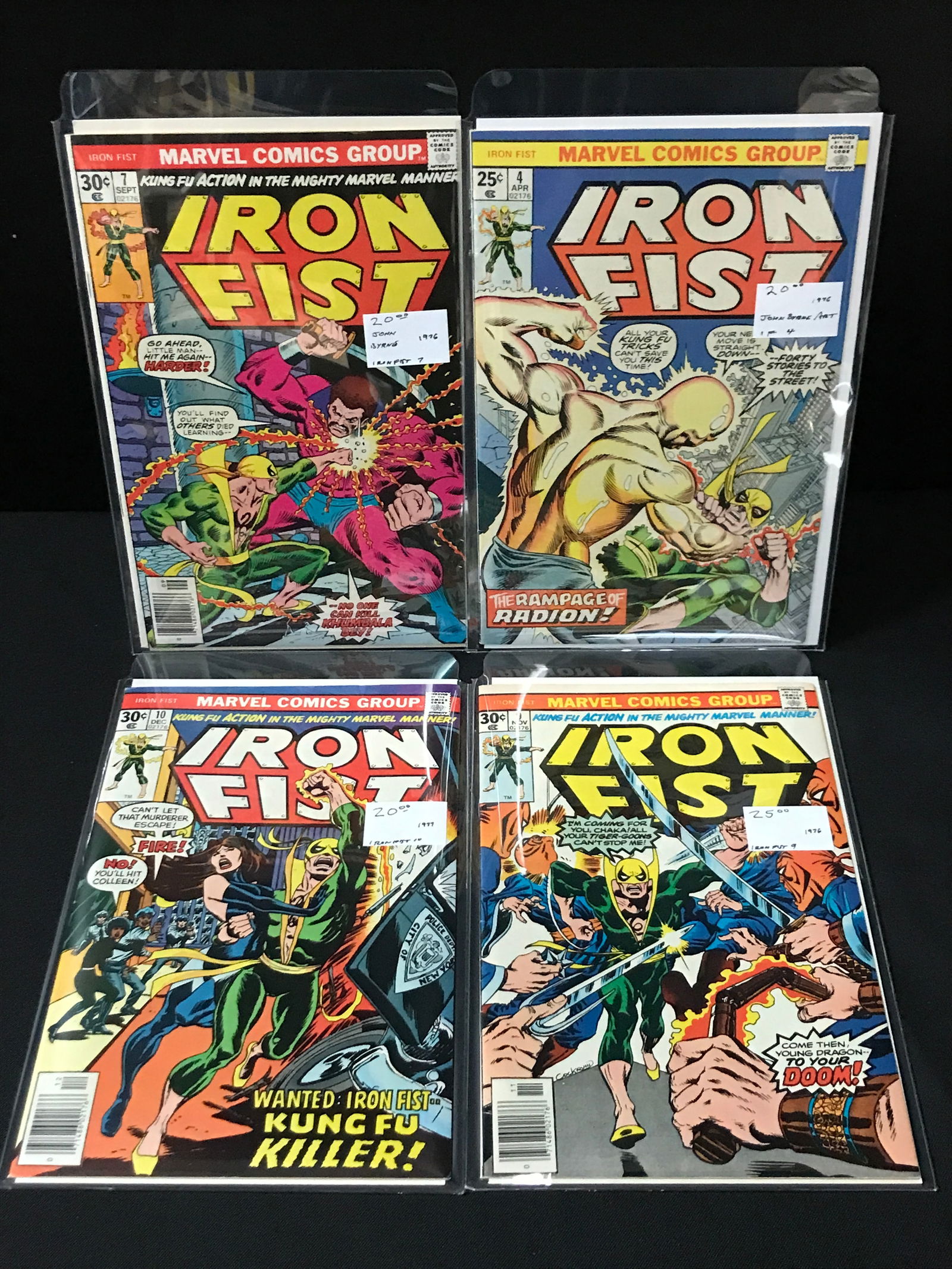 LOT OF 4 IRON FIST EARLY EDITION COMICS - MARVEL COMICS (1 of 1)