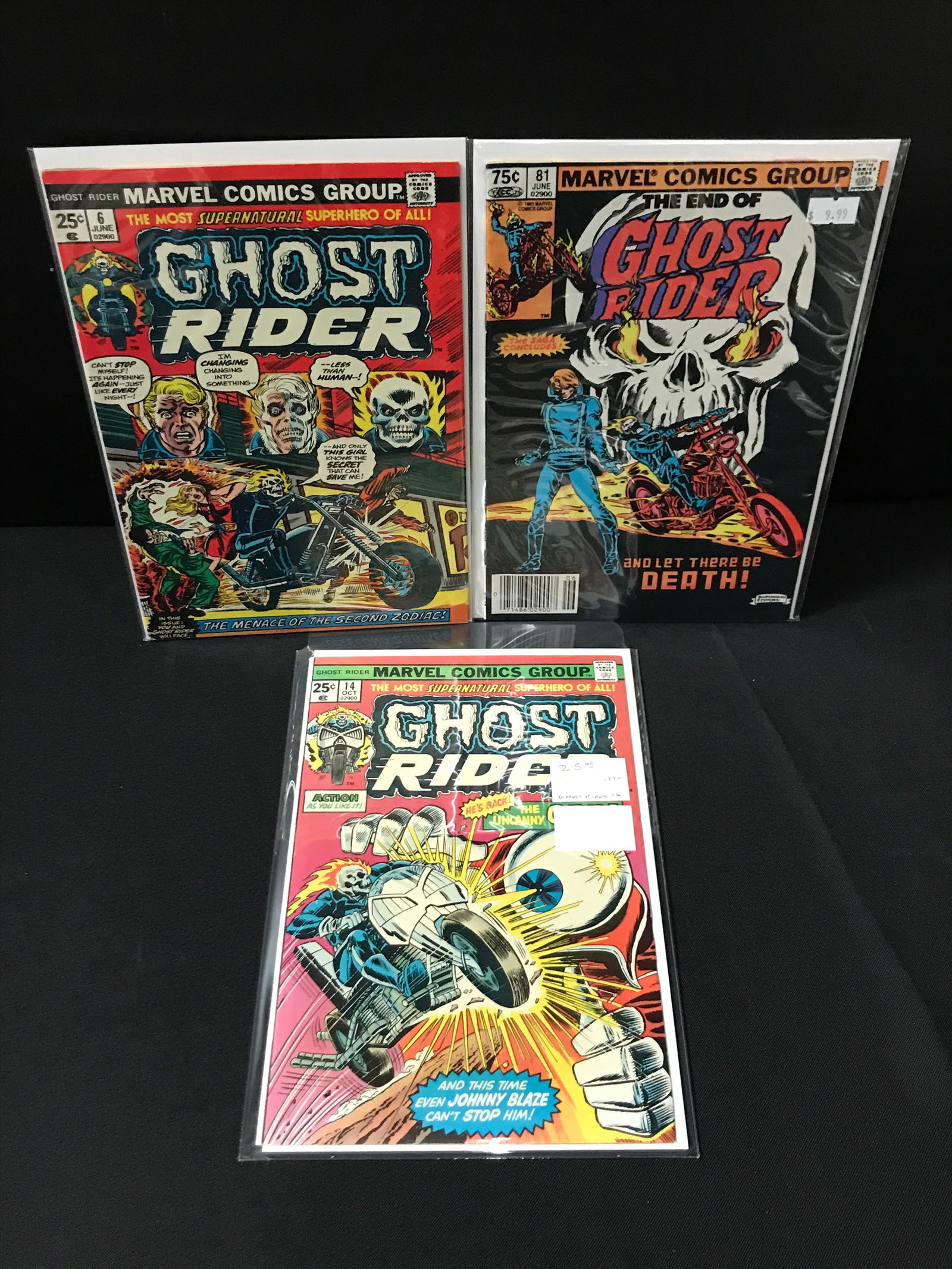 L,OT OF 3 GHOST RIDER COMICS - MARVEL COMICS (1 of 1)
