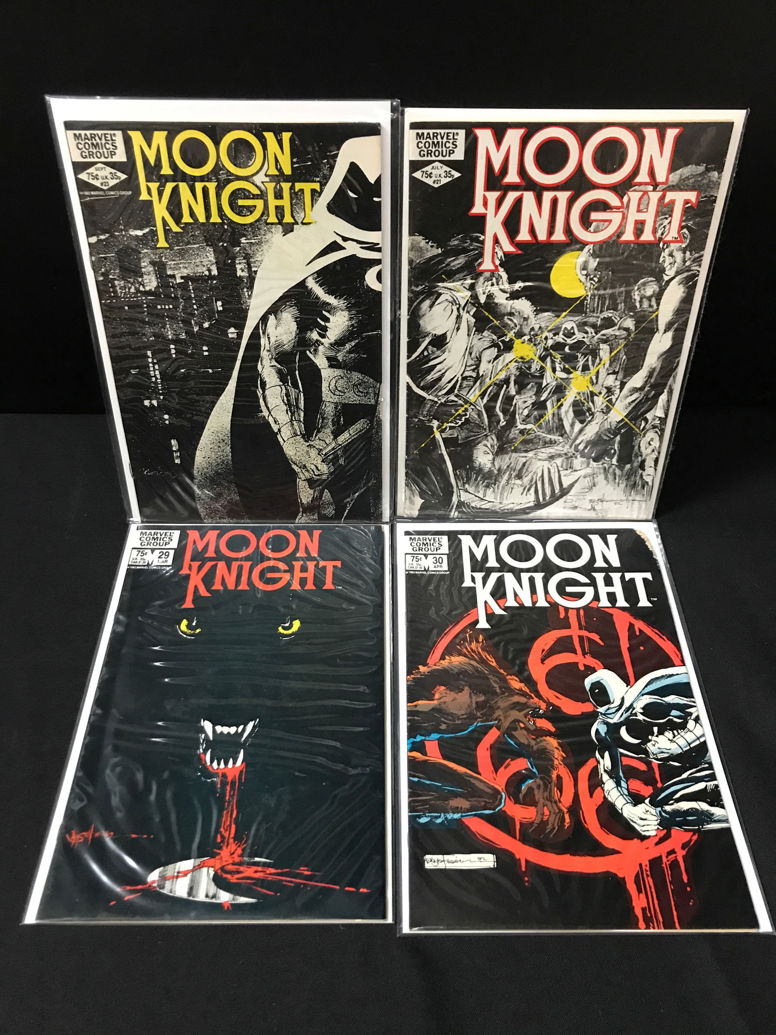 LOT OF 4 MOON KNIGHT COMICS - MARVEL COMICS (1 of 1)