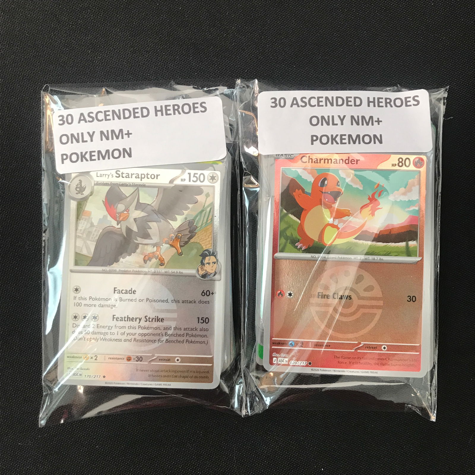 LOT OF 2 POKEMON TCG 30 X 2 ASCENDED HEROES ALL NM+: Prices are in Canadian dollars
