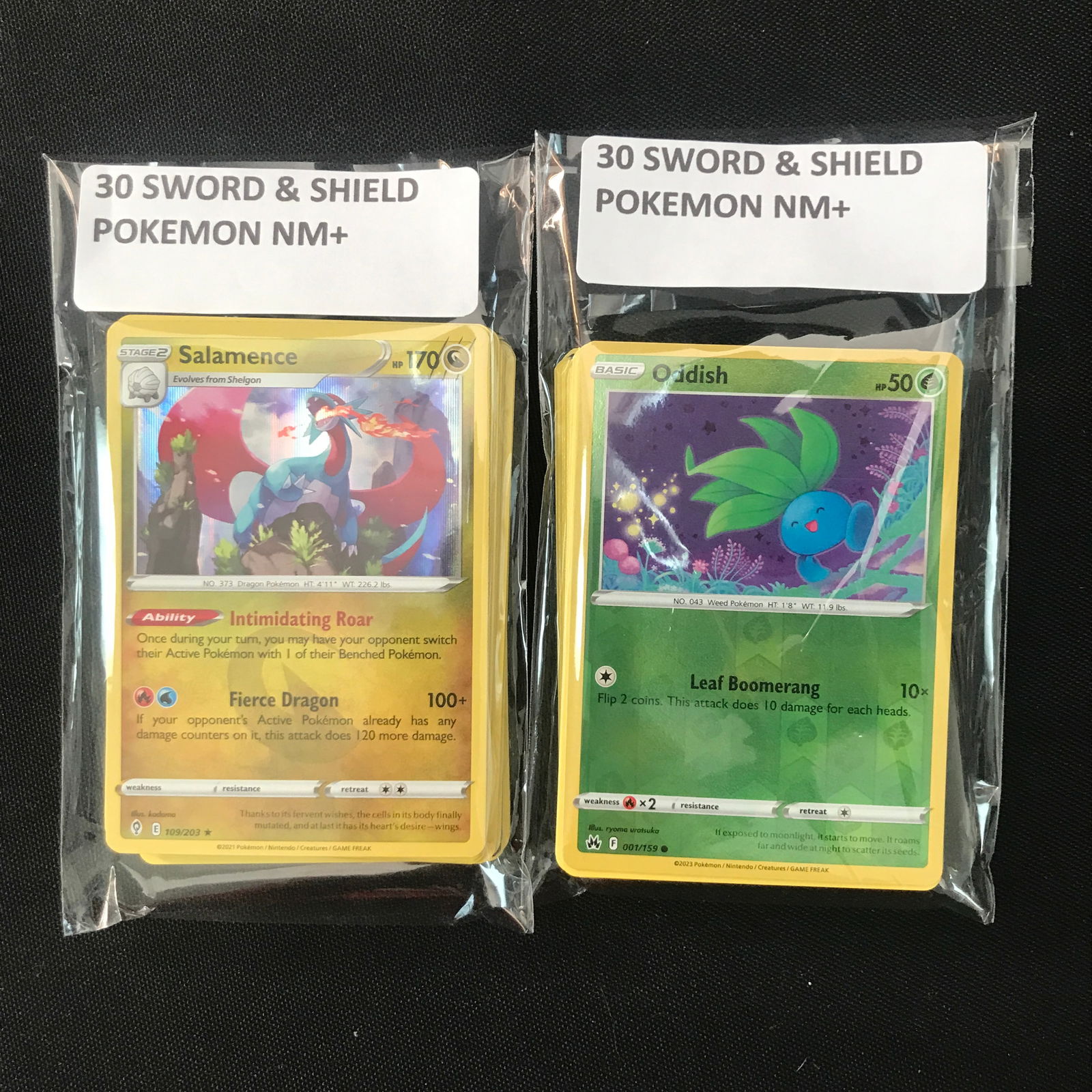 LOT OF 2 POKEMON TCG 30 X 2 SWORD & SHIELD ALL NM+: Prices are in Canadian dollars