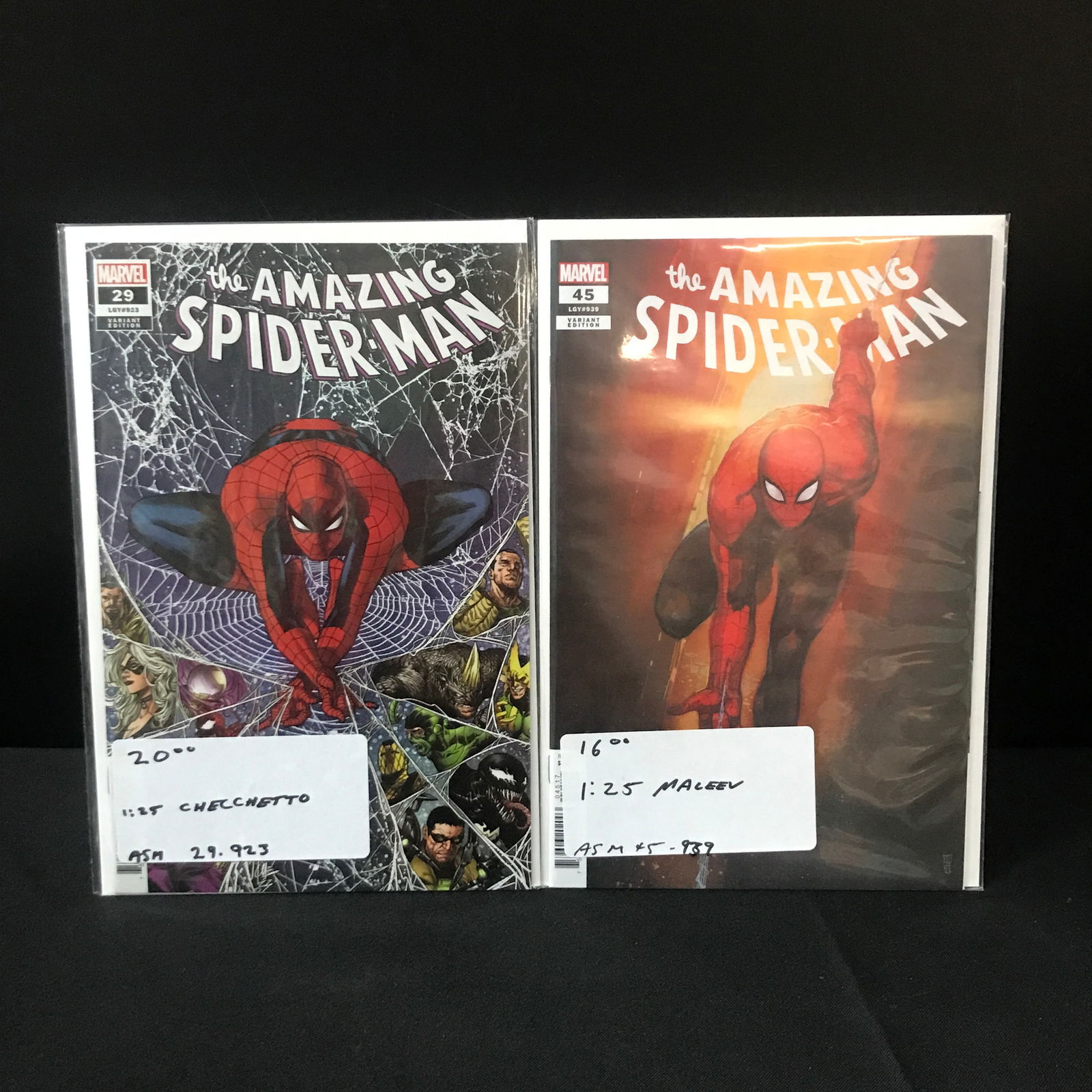 THE AMAZING SPIDERMAN #29 & #45 1:25 VARIANTS - MARVEL COMICS (1 of 1)