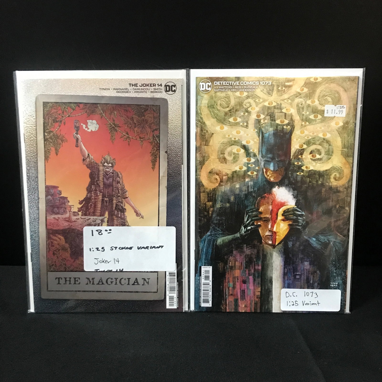 LOT OF 2 DC COMICS 1:25 VARIANTS - DC COMICS: Prices are in Canadian dollars