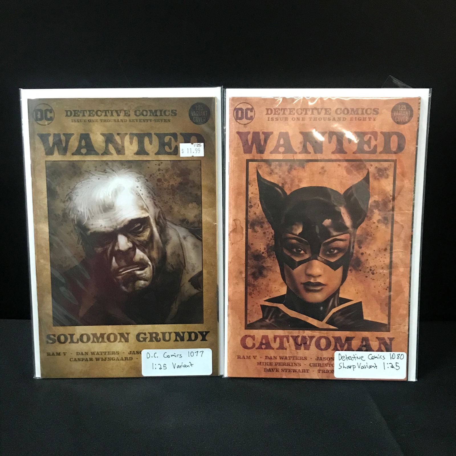 LOT OF 2 DETECTIVE COMICS #1077 & #1080 1:25 VARIANTS - DC COMICS (1 of 1)