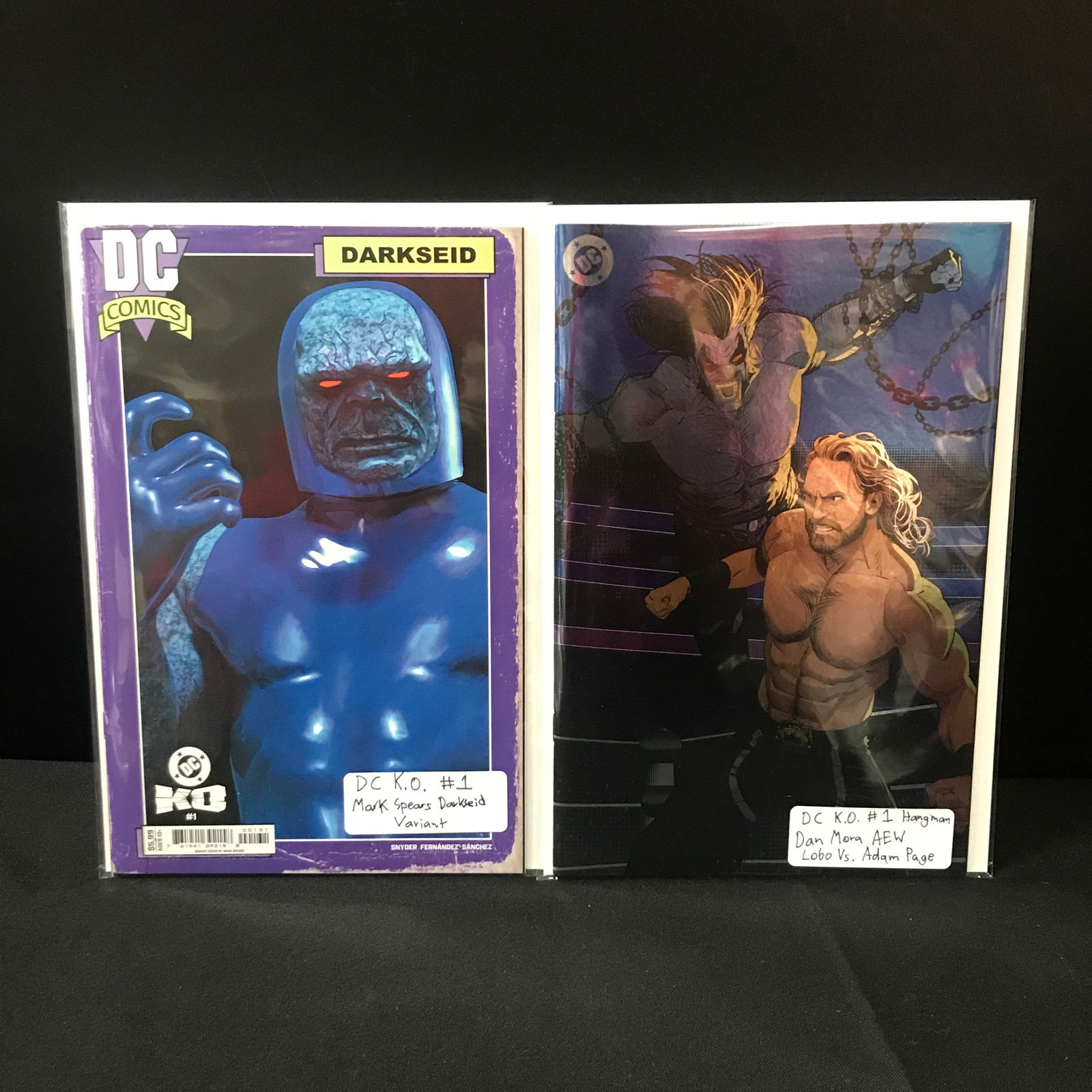 LOT OF 2 D.C KO #1 COMICS INCLUDING MARK SPEAR'S DARKSEID VARIANT (1 of 1)