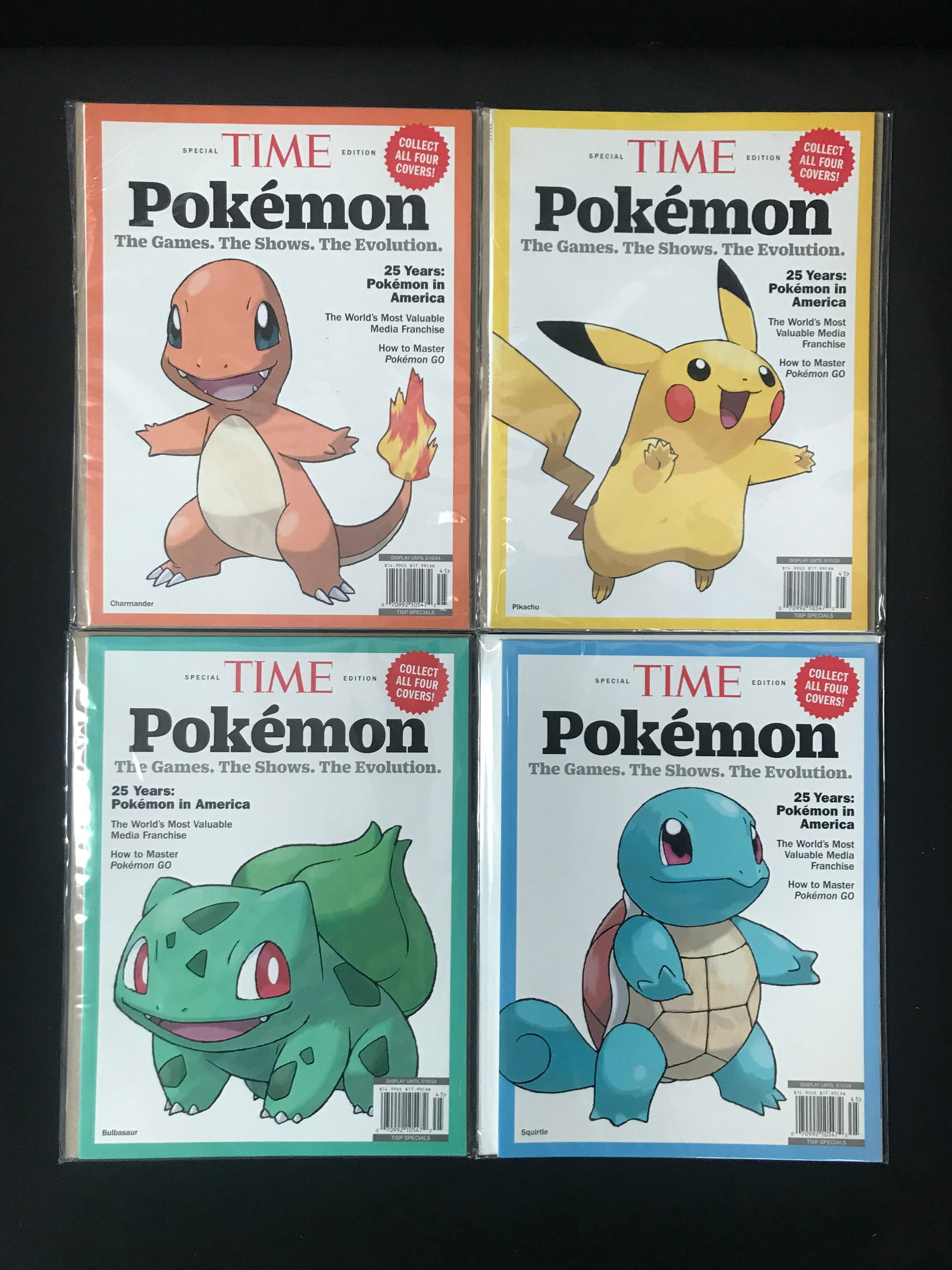LOT OF 4 TIME POKEMON SPECIAL EDITION MAGAZINES: Prices are in Canadian dollars