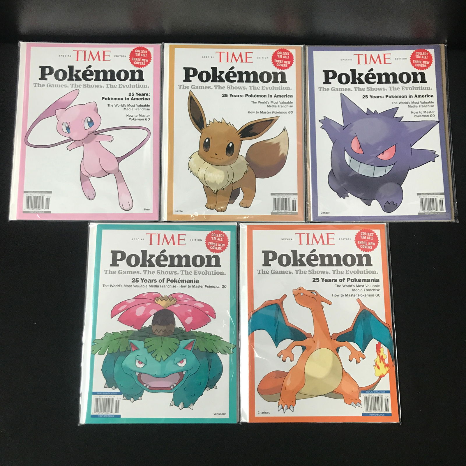 LOT OF 5 TIME POKEMON SPECIAL EDITION MAGAZINES: Prices are in Canadian dollars