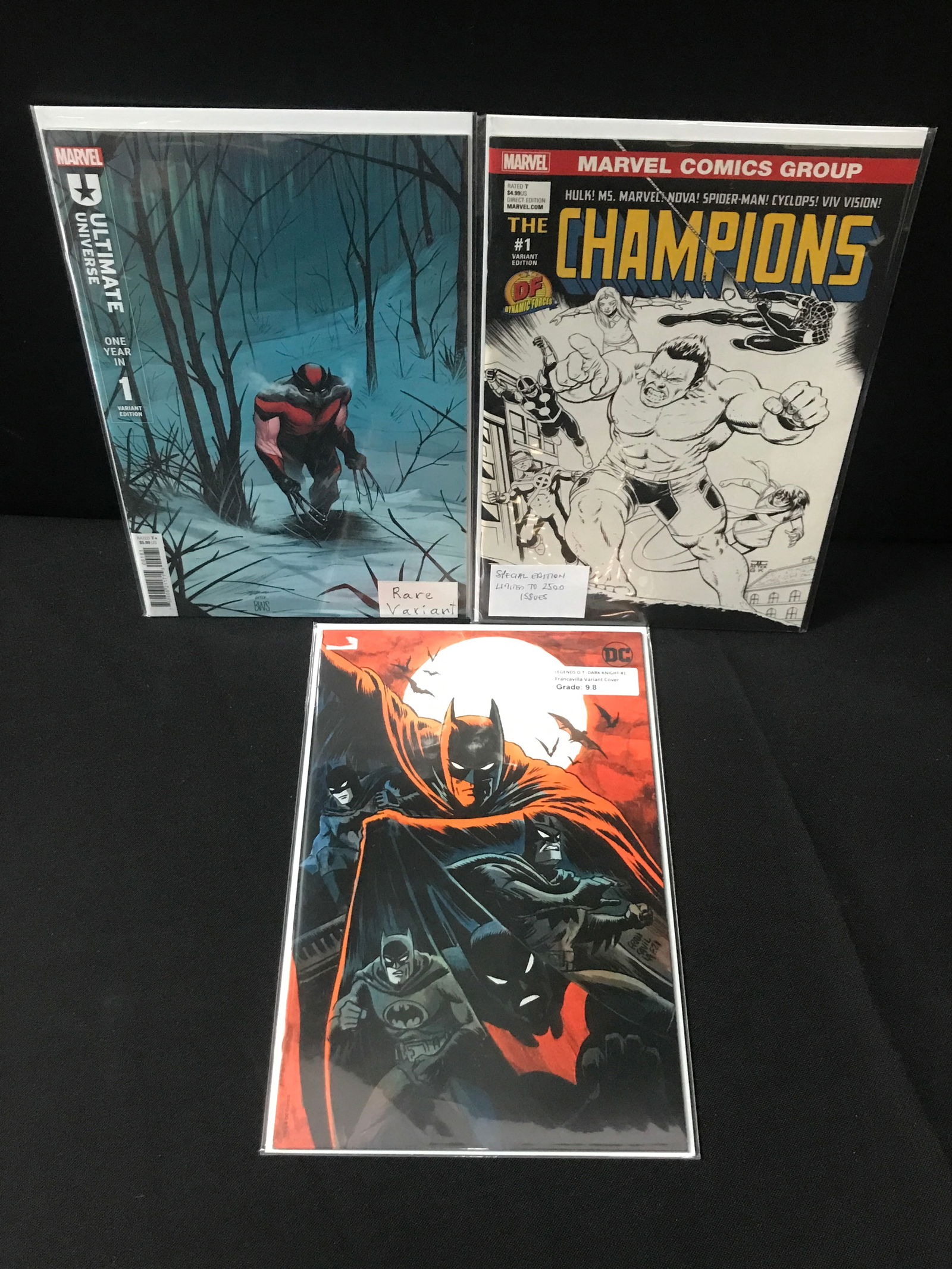 LOT OF 3 COMICS INCLUDING 2 X #1'S - MARVEL AND DC (1 of 1)