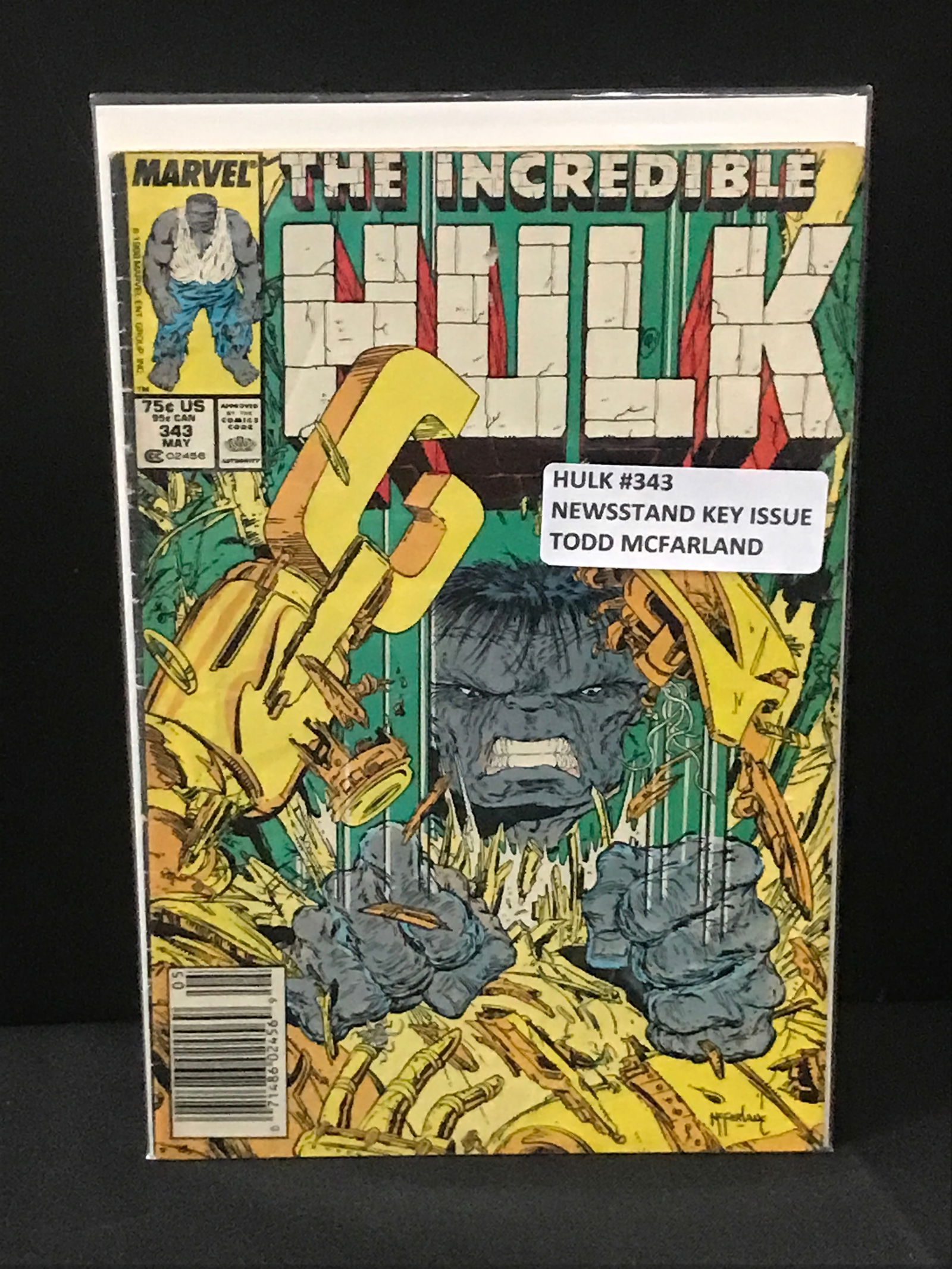 THE Incredible Hulk #343 NEWSSTAND EDITION - MARVEL COMICS (1 of 1)