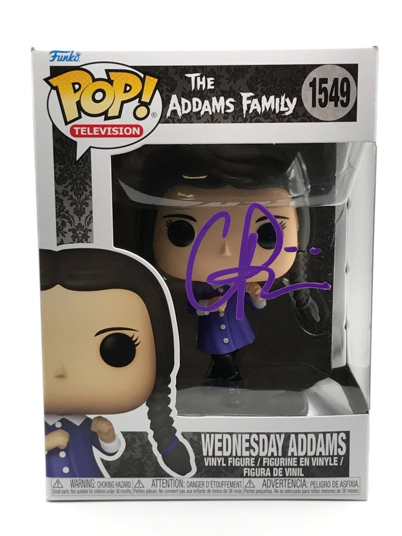 CHRISTINA RICCI SIGNED WEDNESDAY ADDAMS FUNKO POP - WWOC COA: Prices are in Canadian dollars
