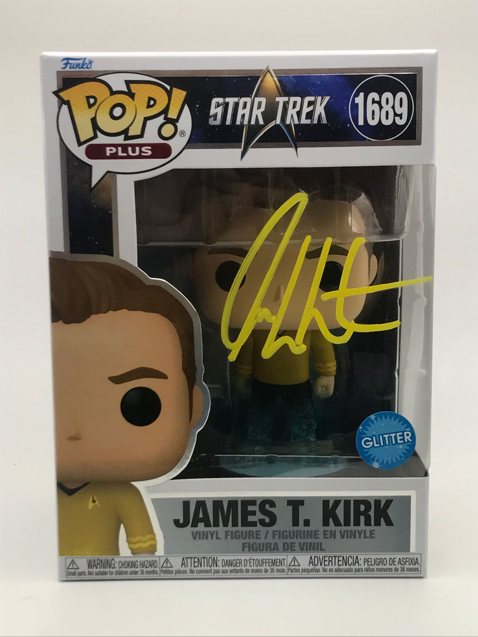 WILLIAM SHATNER SIGNED Captain Kirk FUNKO POP - WWOC COA (1 of 2)