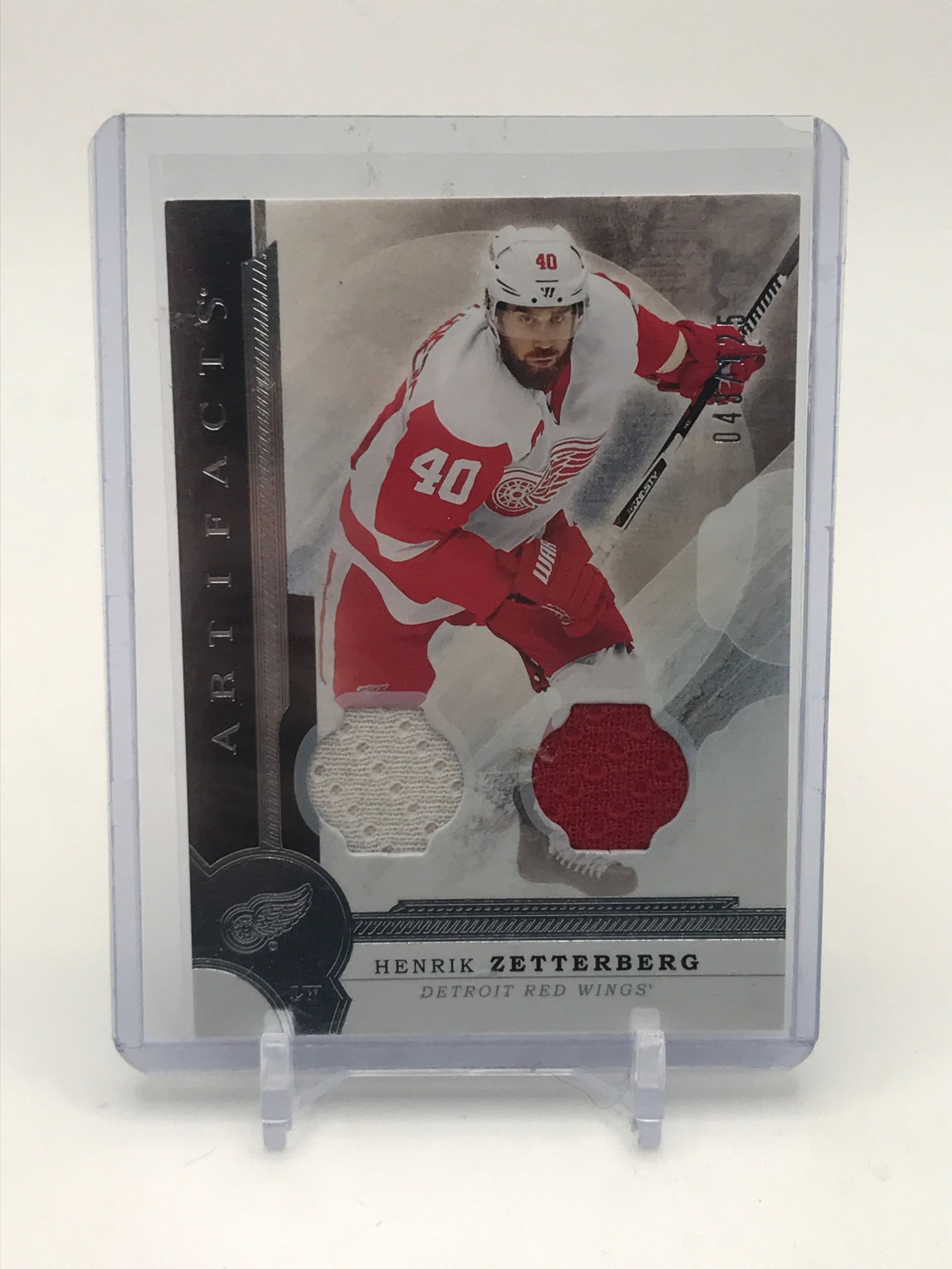 2016 UPPER DECK HENRIK ZETTERBERG ARTIFACTS TRADING CARD 043/125 (1 of 2)