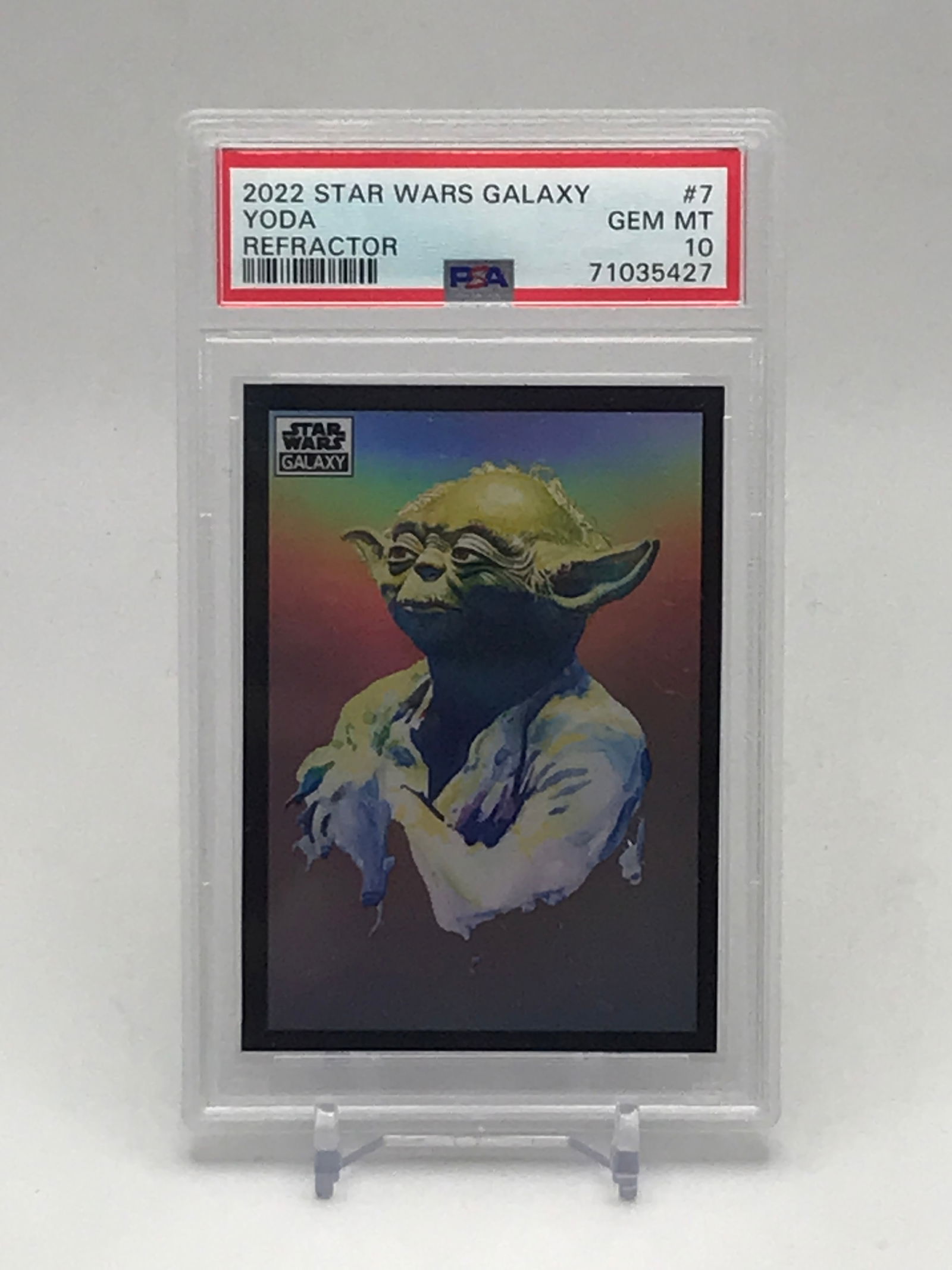 2022 Star Wars GALAXY YODA REFRACTOR - PSA GRADE 10: Prices are in Canadian dollars