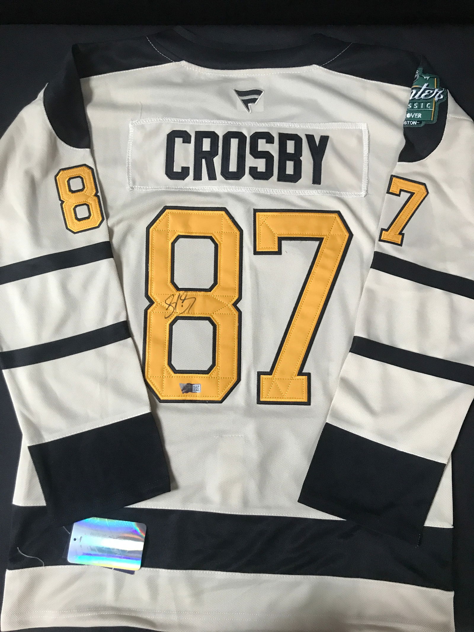 SIDNEY CROSBY SIGNED WINTER CLASSIC PITTSBURGH PENGUINS CUSTOM JERSEY - ACE COA (1 of 3)