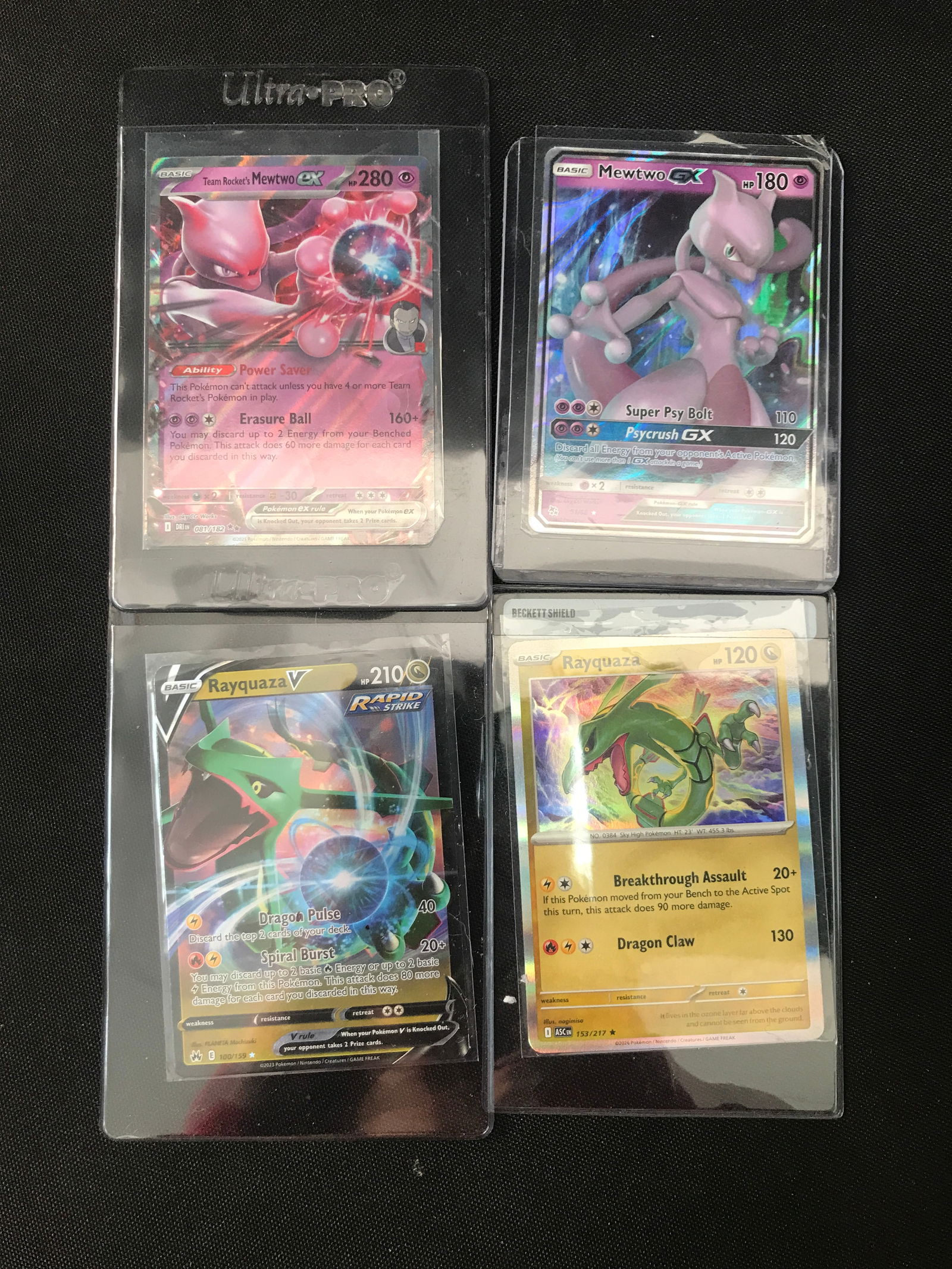 LOT OF 4 POKEMON TCG TRADING CARDS INCLUDING 2X MEWTWO EX CARDS (1 of 1)