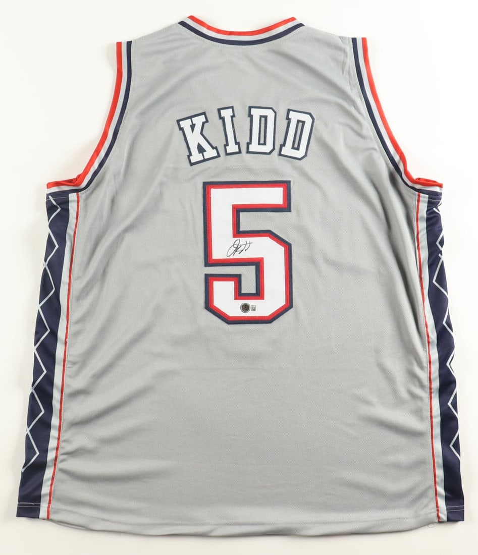 JASON KIDD SIGNED New Jersey NETS BASKETBALL JERSEY - BECKETT COA (1 of 3)