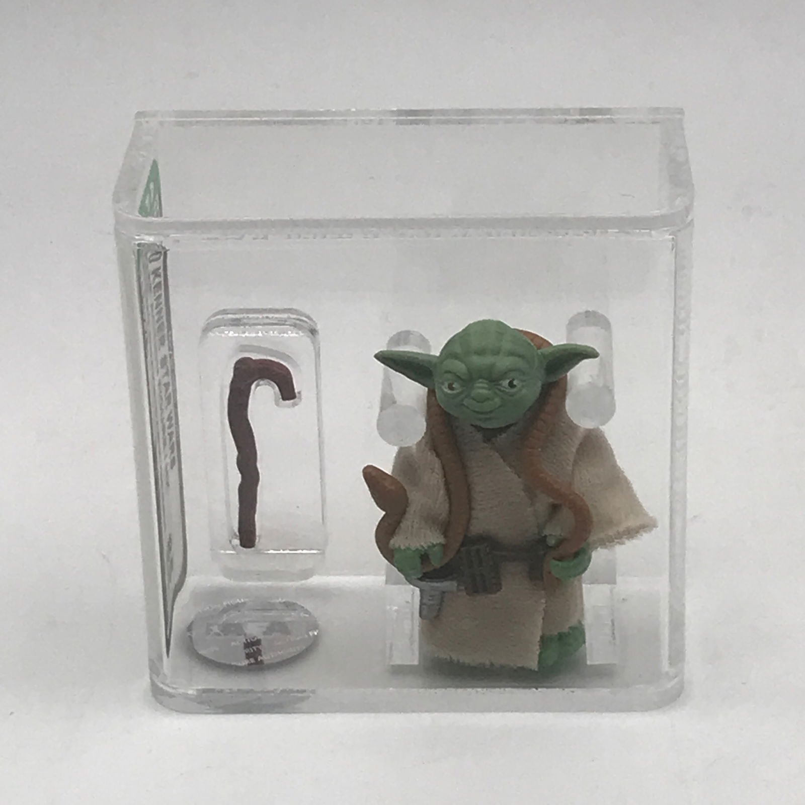 AFA 85 GRADED 1980 KENNER STAR WARS YODA BROWN SNAKE ACTION FIGURE (1 of 3)