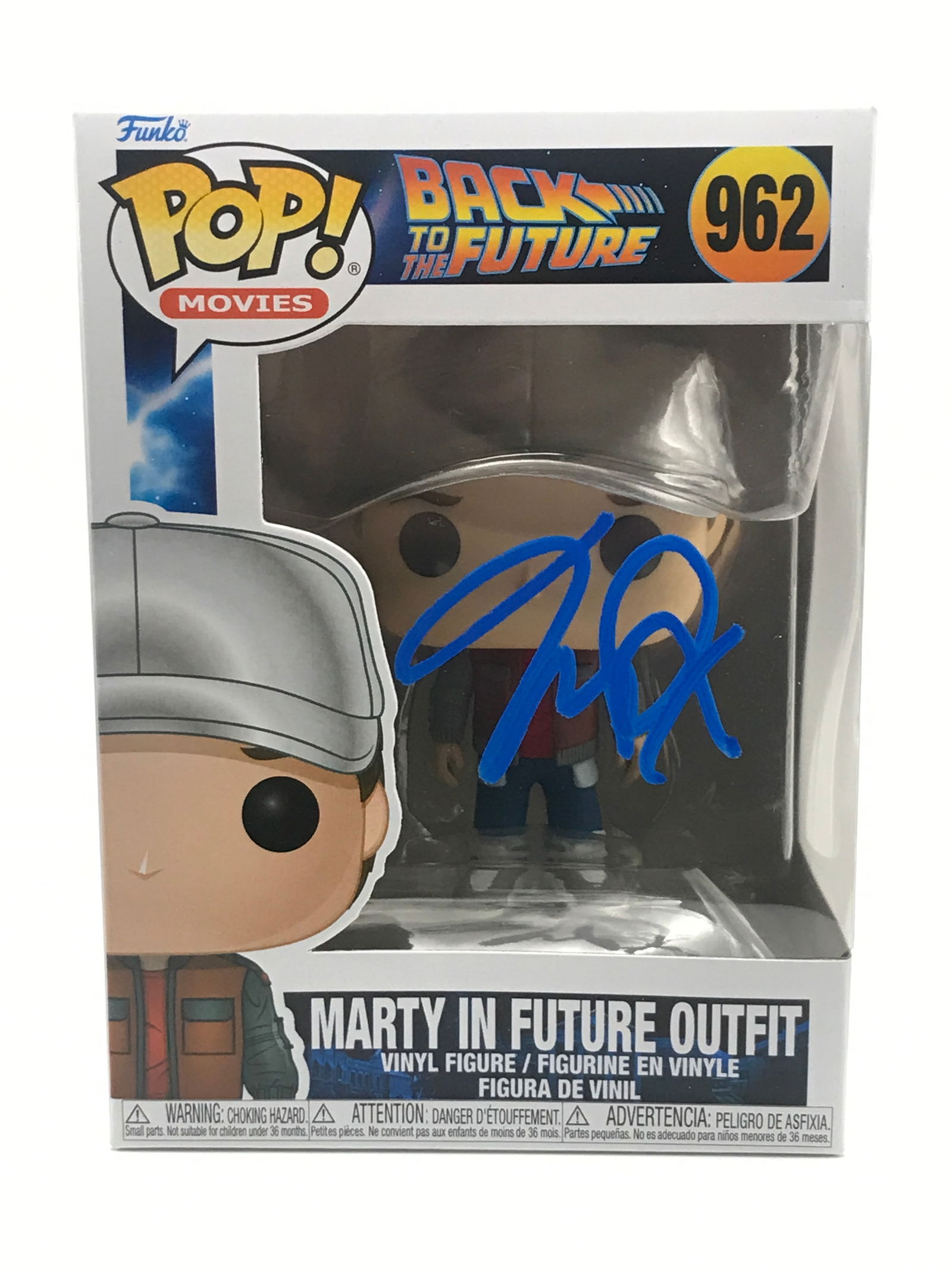 Michael J FOX SIGNED MARTY MCFLY BACK TO THE FUTURE FUNKO POP - WWOC COA (1 of 2)