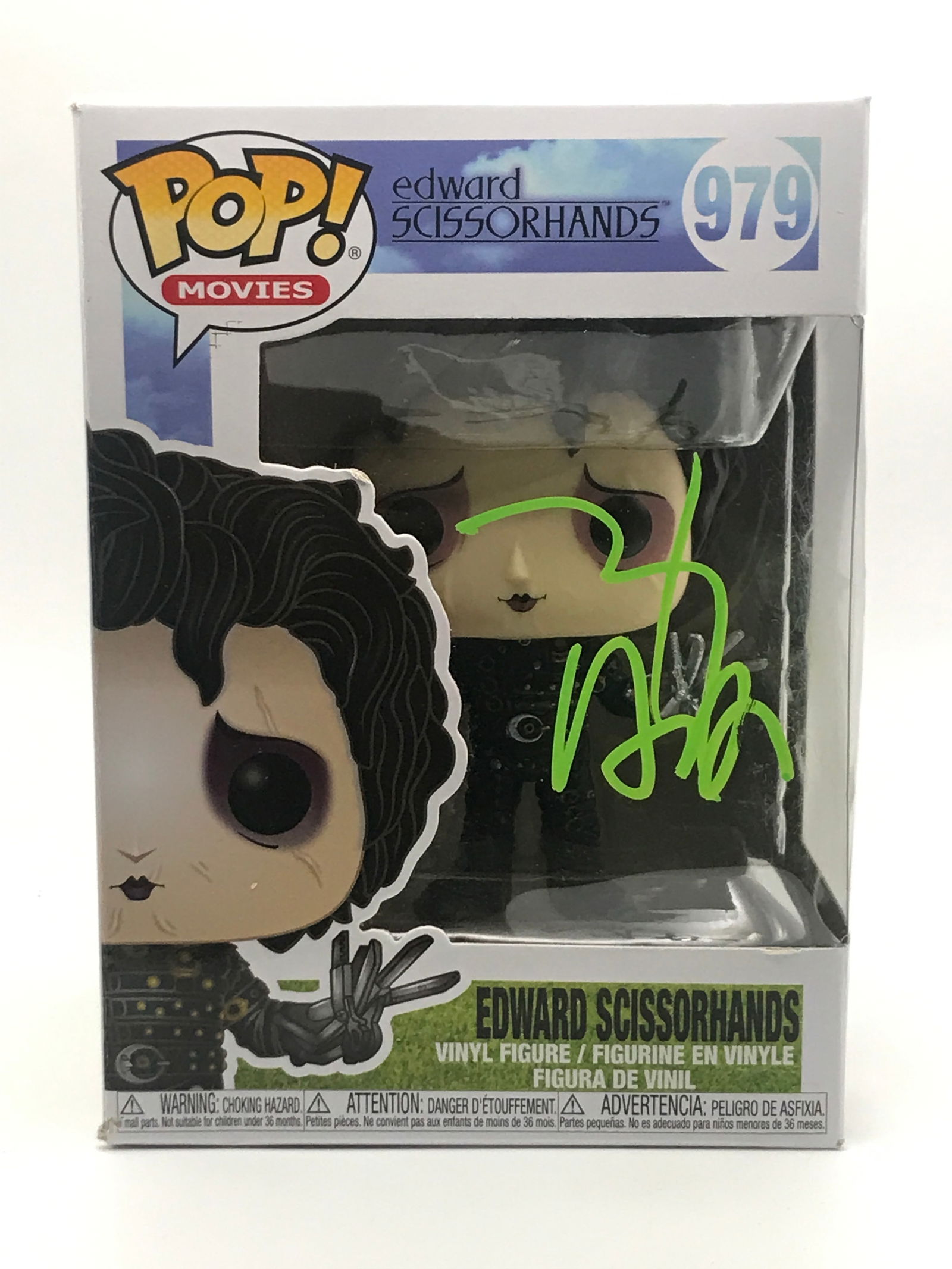 Johnny Depp SIGNED EDWARD SCISSORHANDS FUNKO POP - KB COA (1 of 2)