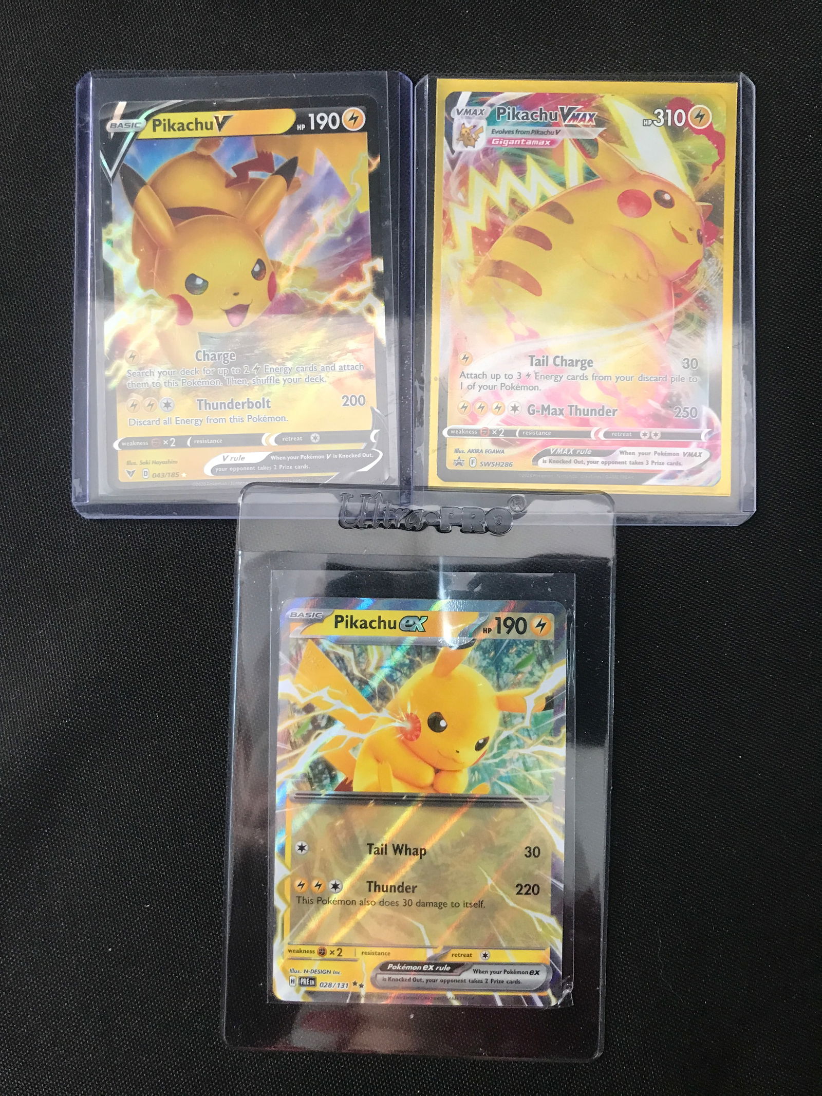 LOT OF 3 POKEMON TCG PIKACHU TRADING CARDS (1 of 1)