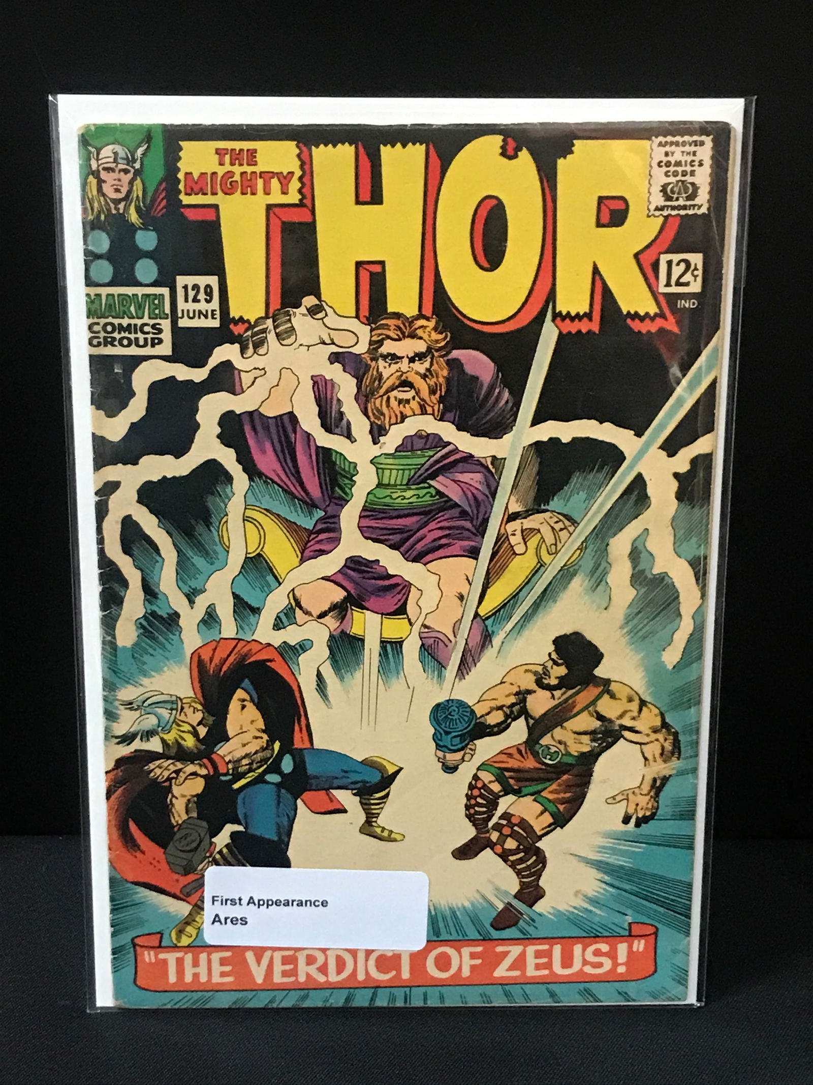 THE MIGHTY THOR #129 1ST ARES - MARVEL COMICS (1 of 1)