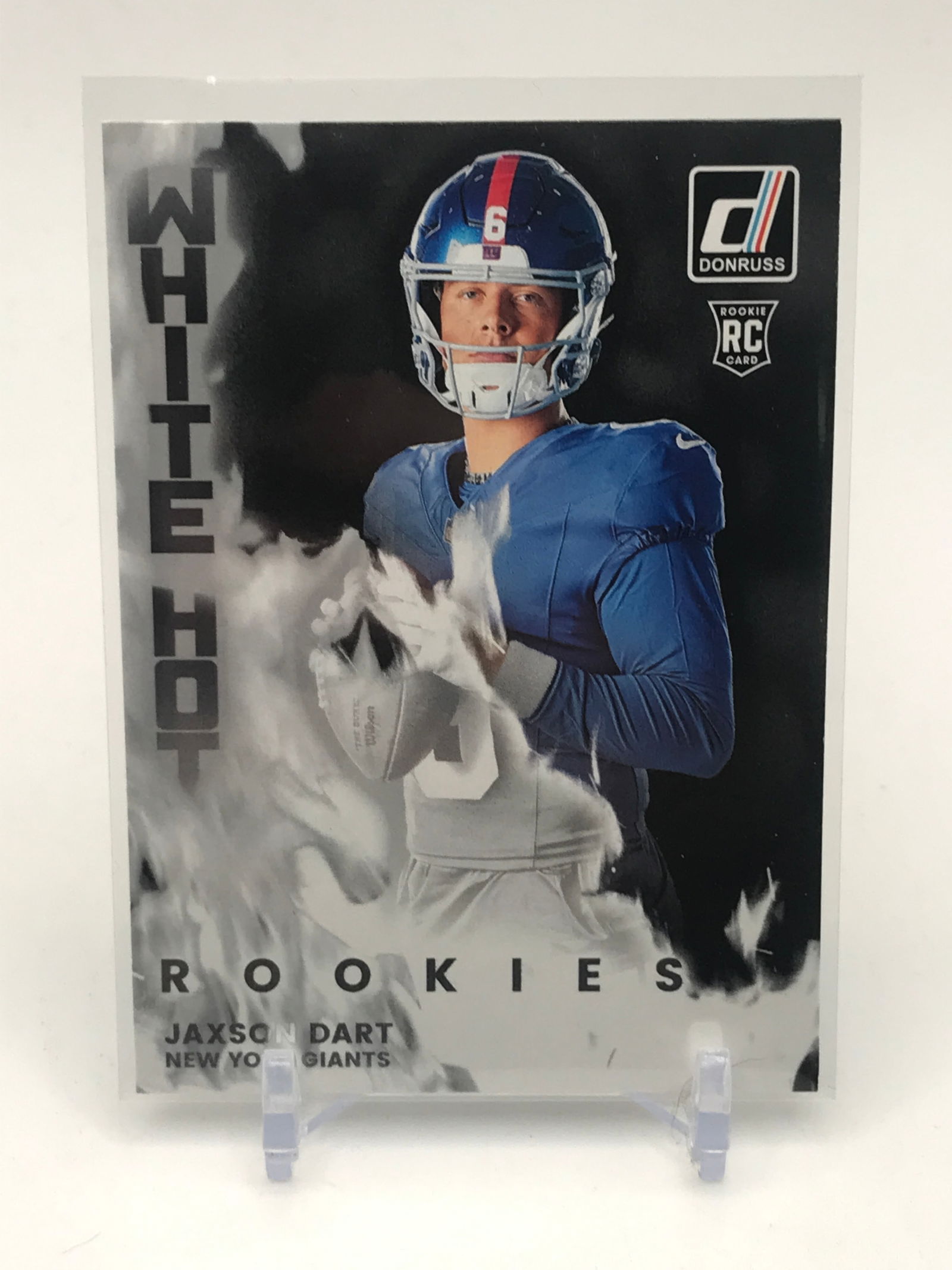 2025 PANINI DONRUSS JAXSON DART WHITE HOT ROOKIE TRADING CARD: Prices are in Canadian dollars