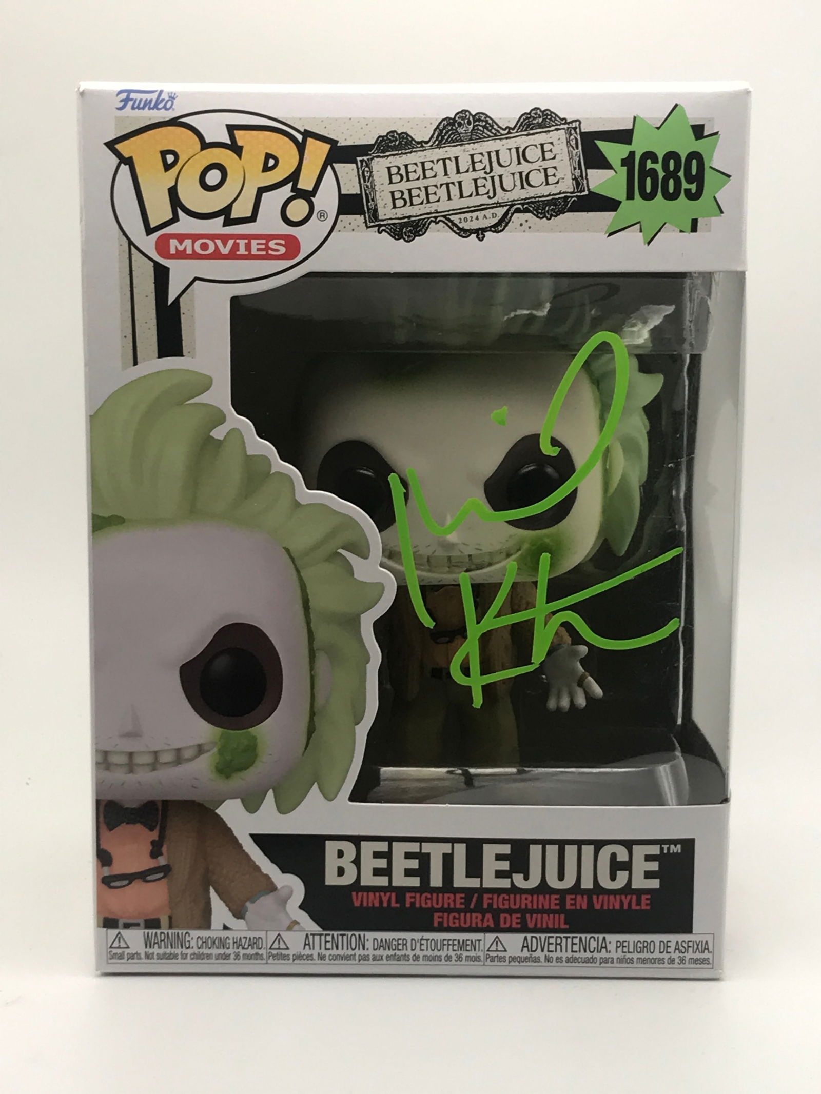 MICHAEL KEATON SIGNED BEETLEJUICE FUNKO POP - KB COA (1 of 2)
