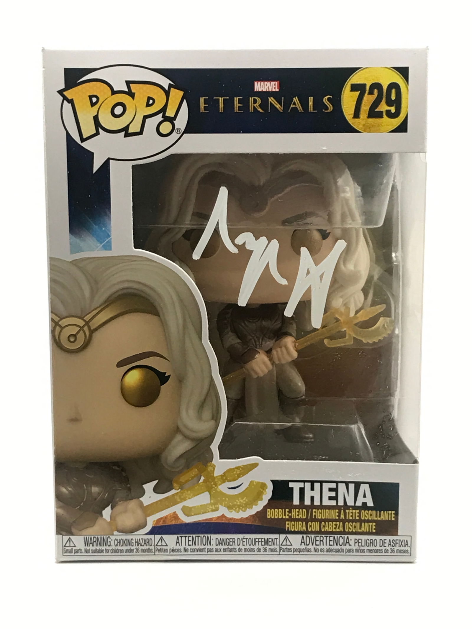 ANGELINA JOLIE SIGNED ATHENA FUNKO POP - KB COA: Prices are in Canadian dollars