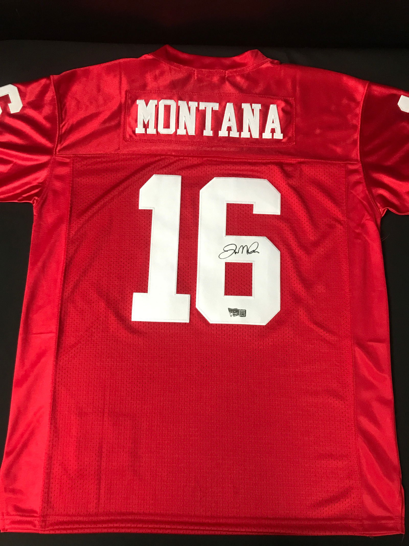 JOE MONTANA SIGNED SAN FRANCISCO 49ERS CUSTOM FOOTBALL JERSEY - ACE COA (1 of 3)